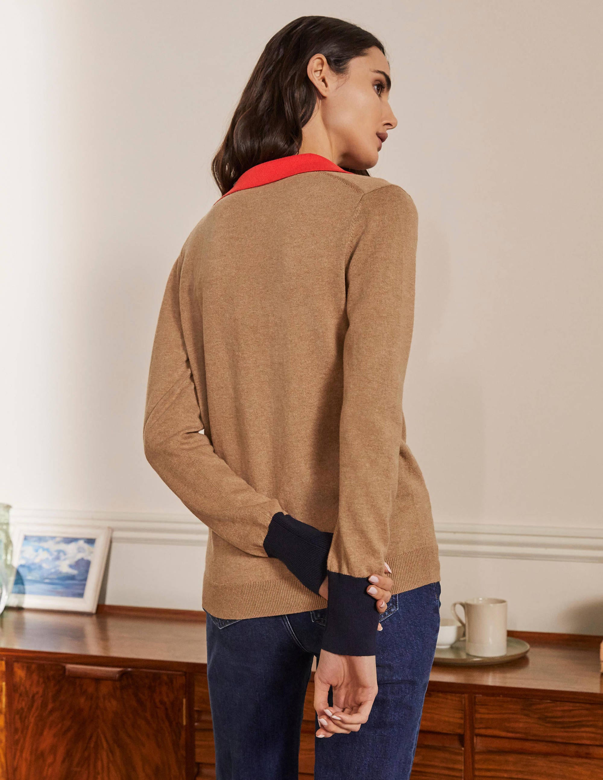 Pull avec col-Camel chiné - Image 3