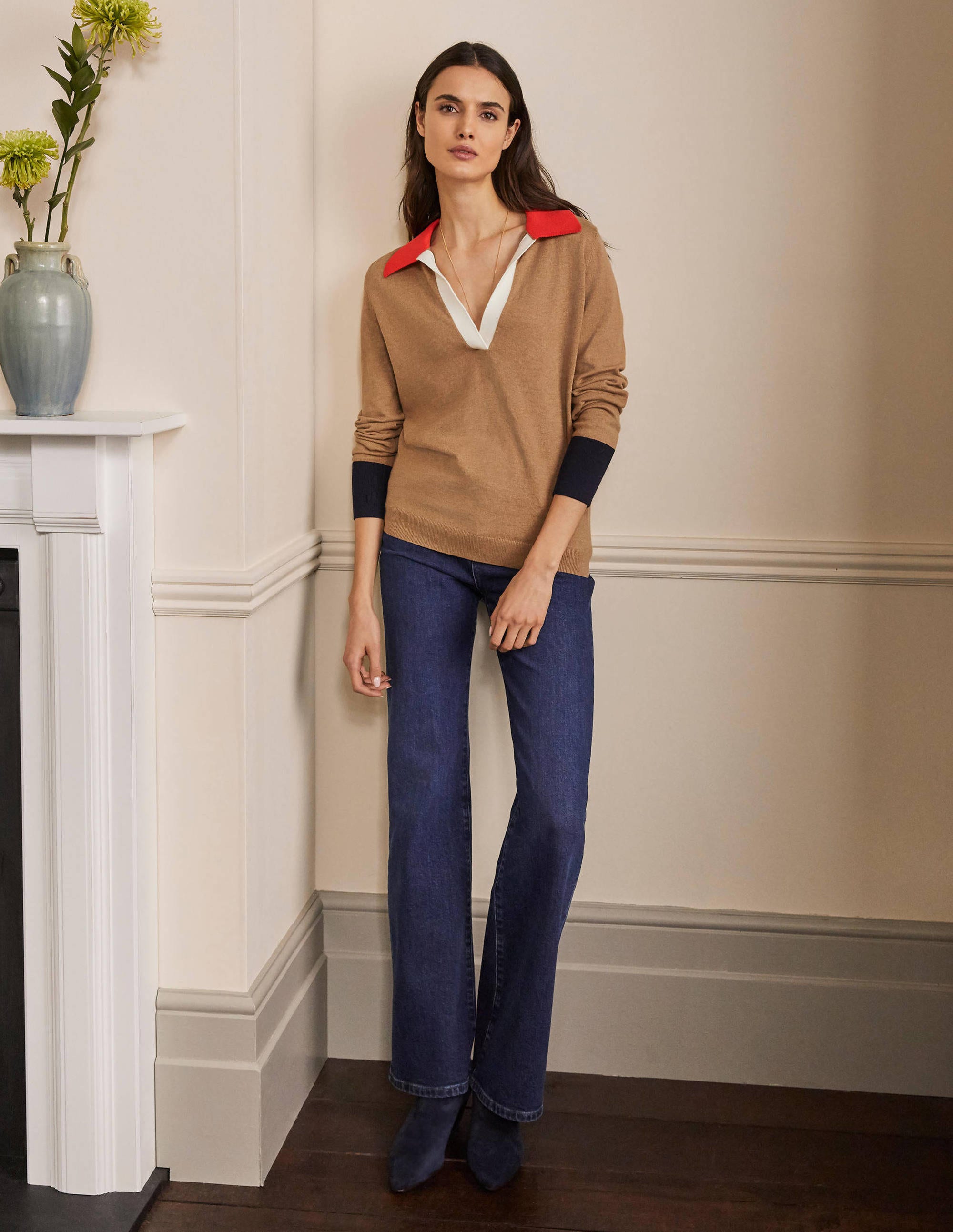 Pull avec col-Camel chiné - Image 4