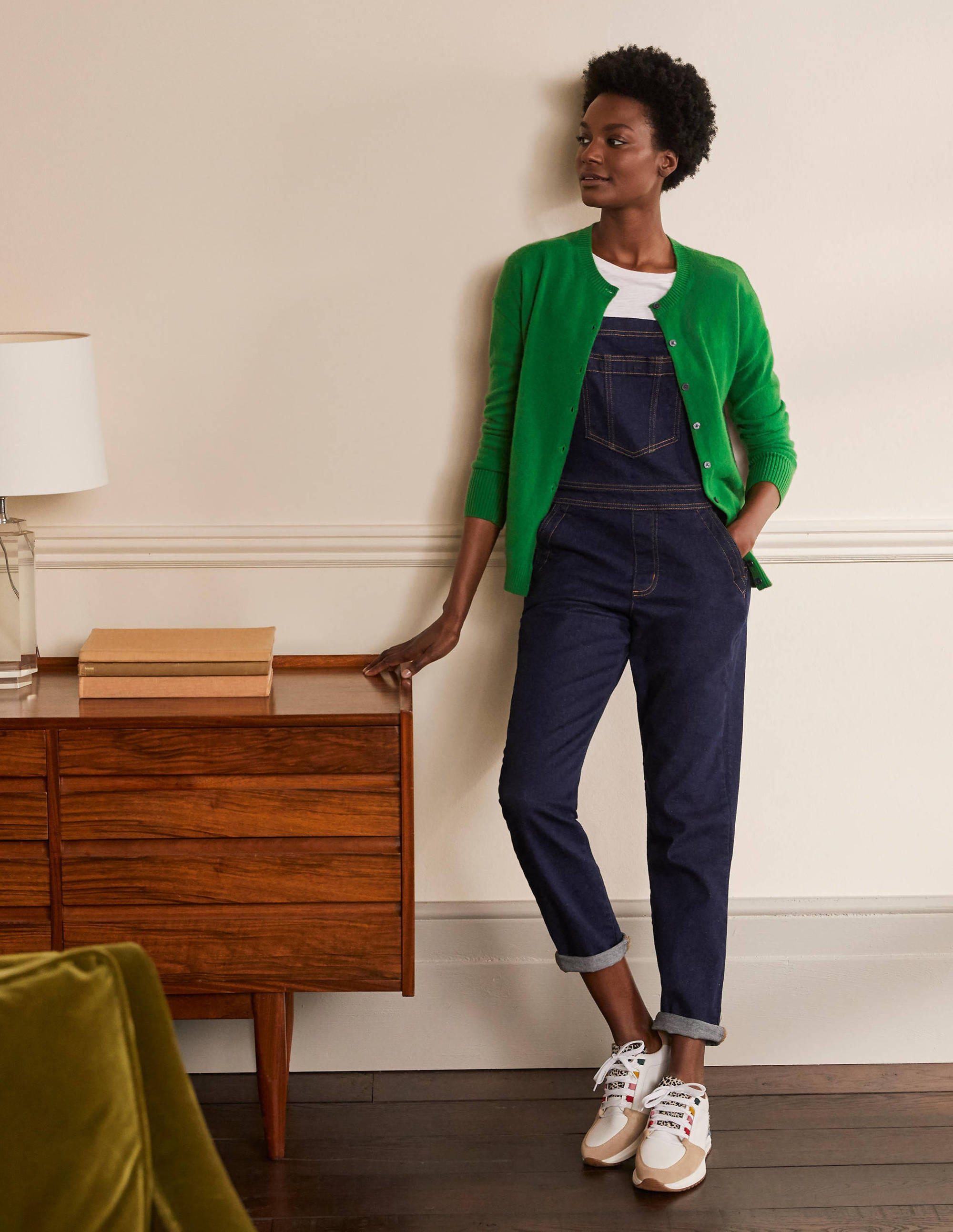 Cashmere Cardigan-Emerald Green - Image 4