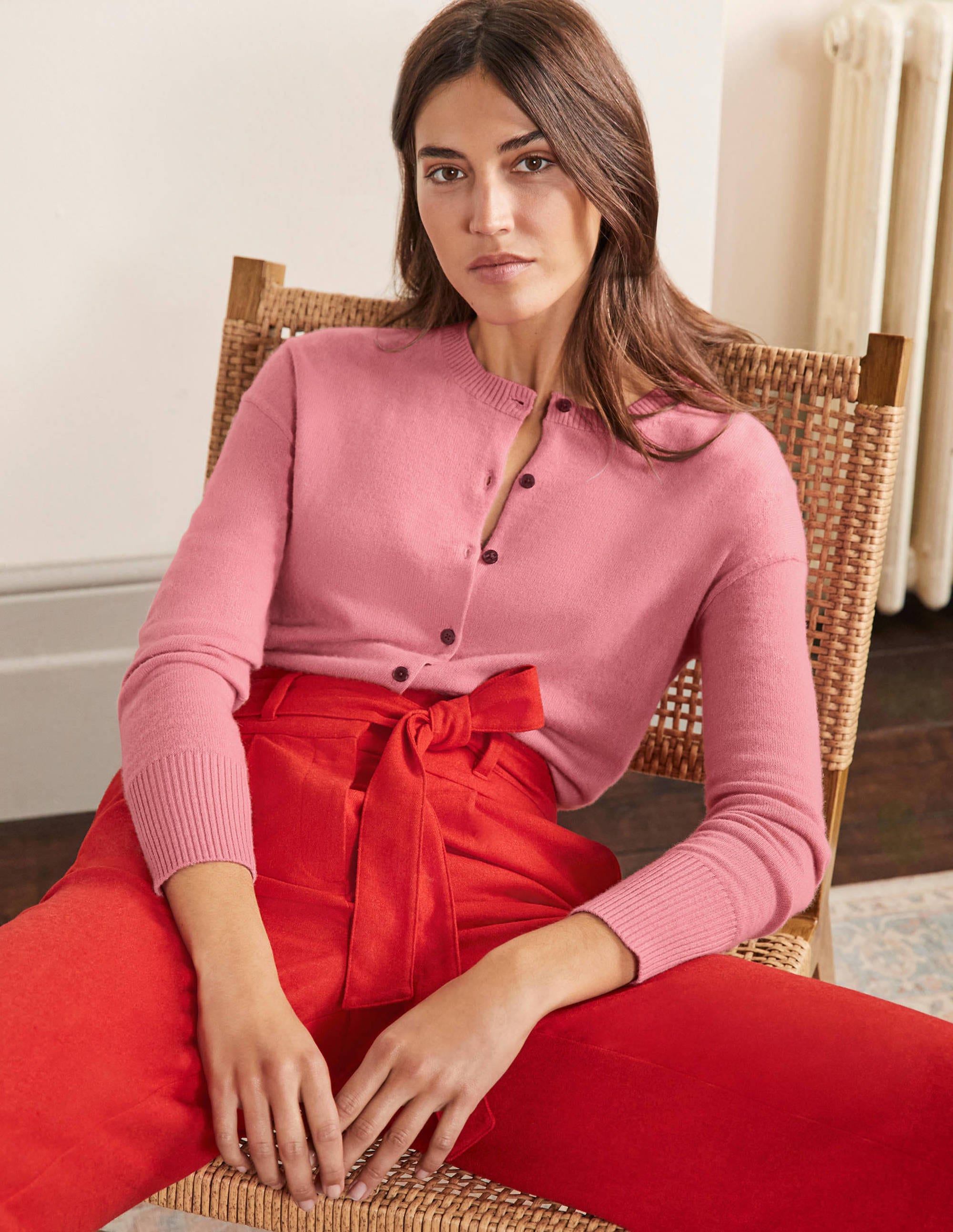 Cashmere Cardigan-Formica Pink - Image 4