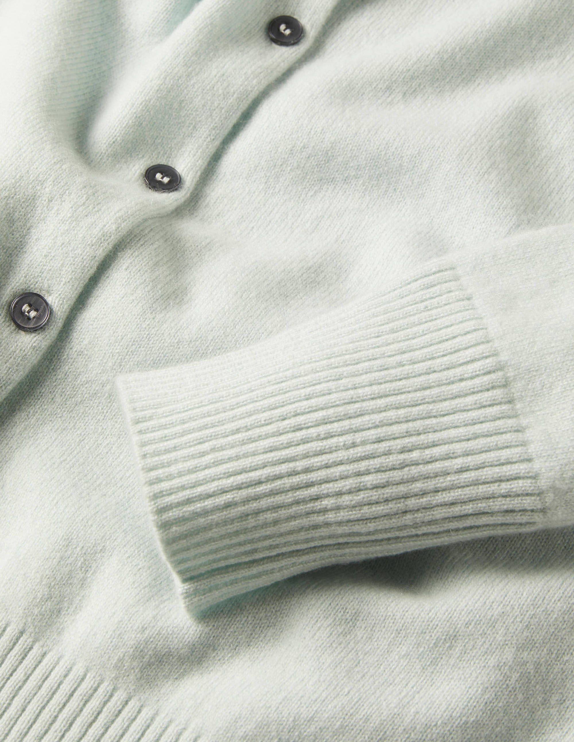 Cardigan court en cachemire-Bleu menthe - Image 6