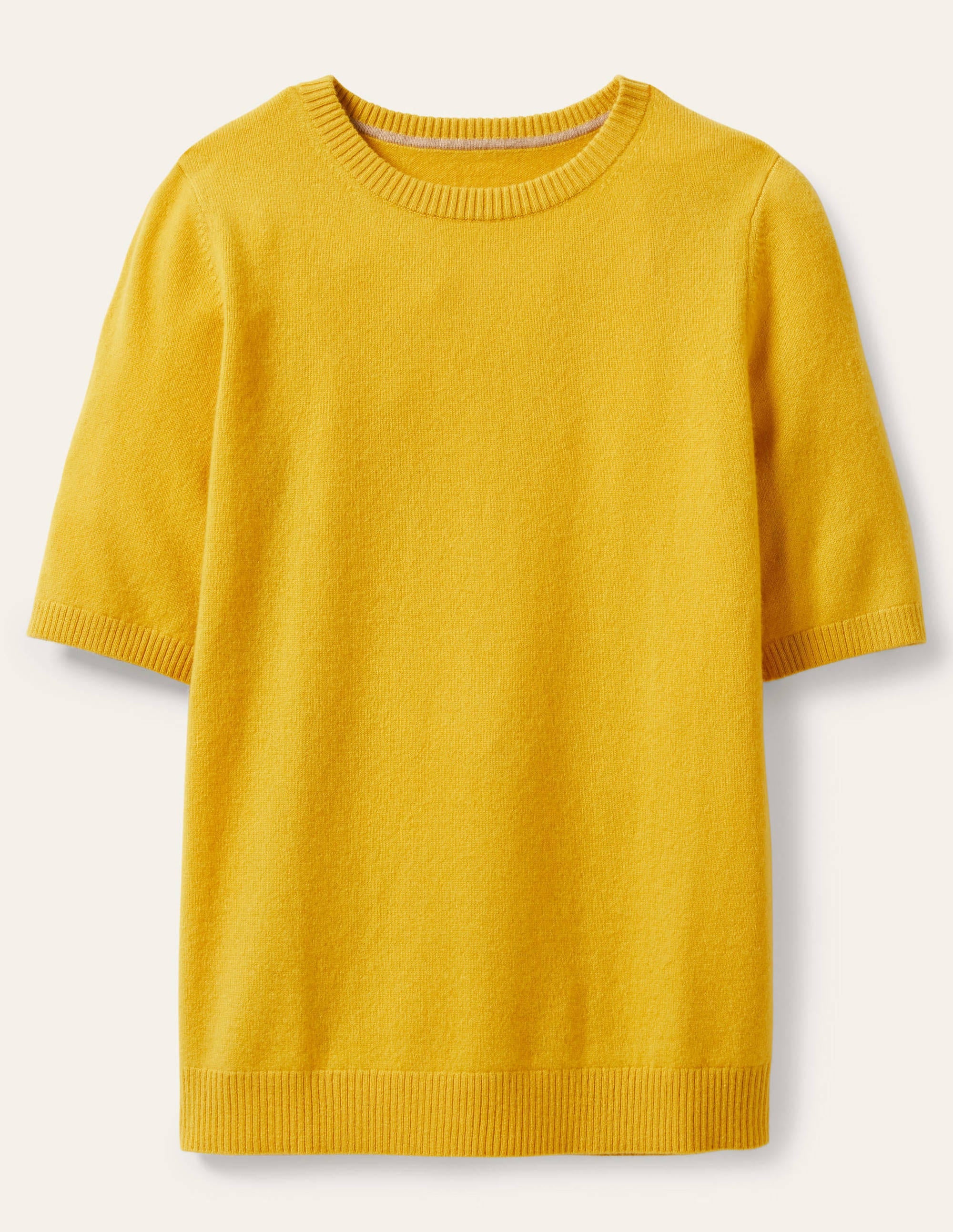 Cashmere Knitted Top-Citrine Yellow - Image 5