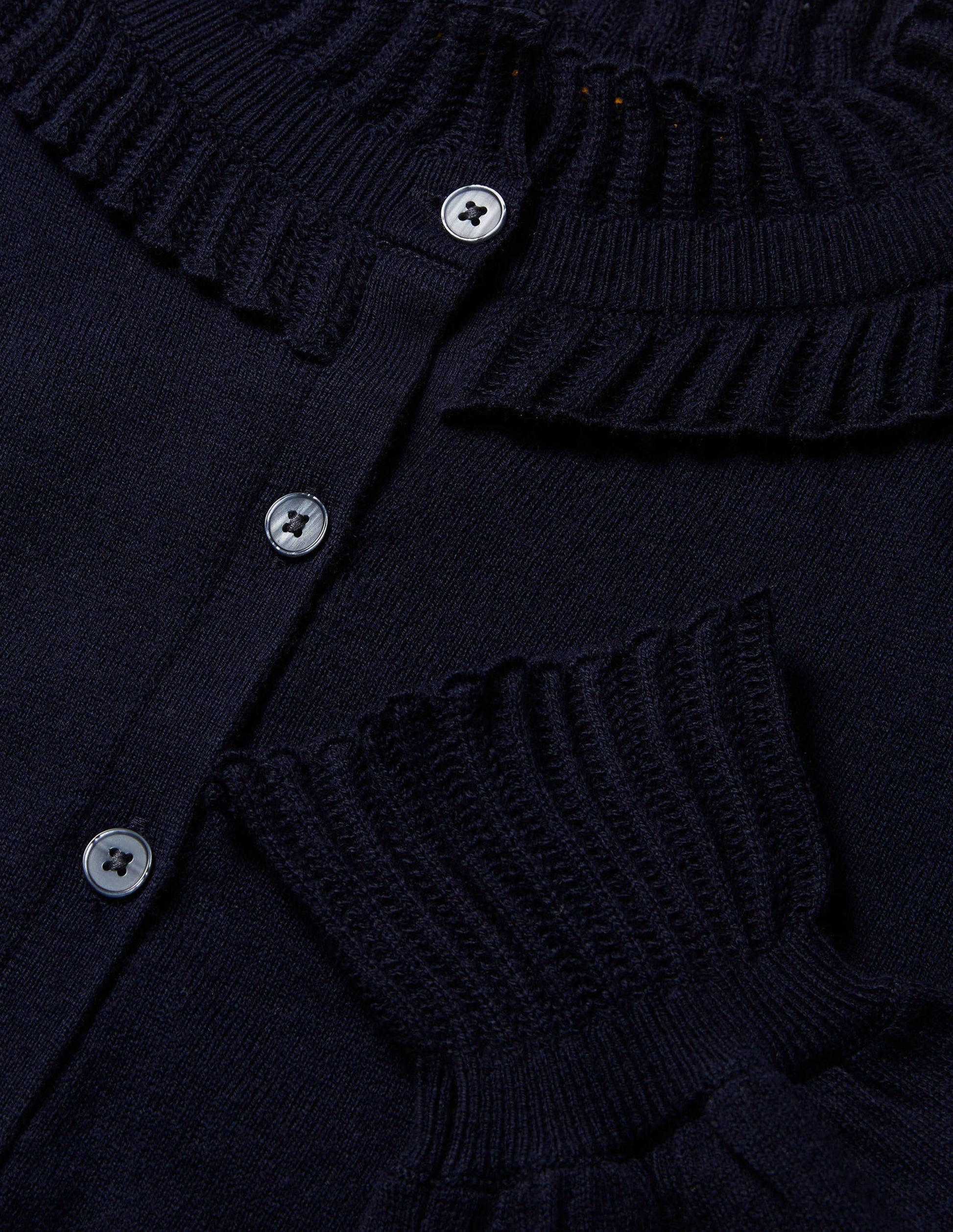 Frederica Pointelle Cardigan-Navy-6