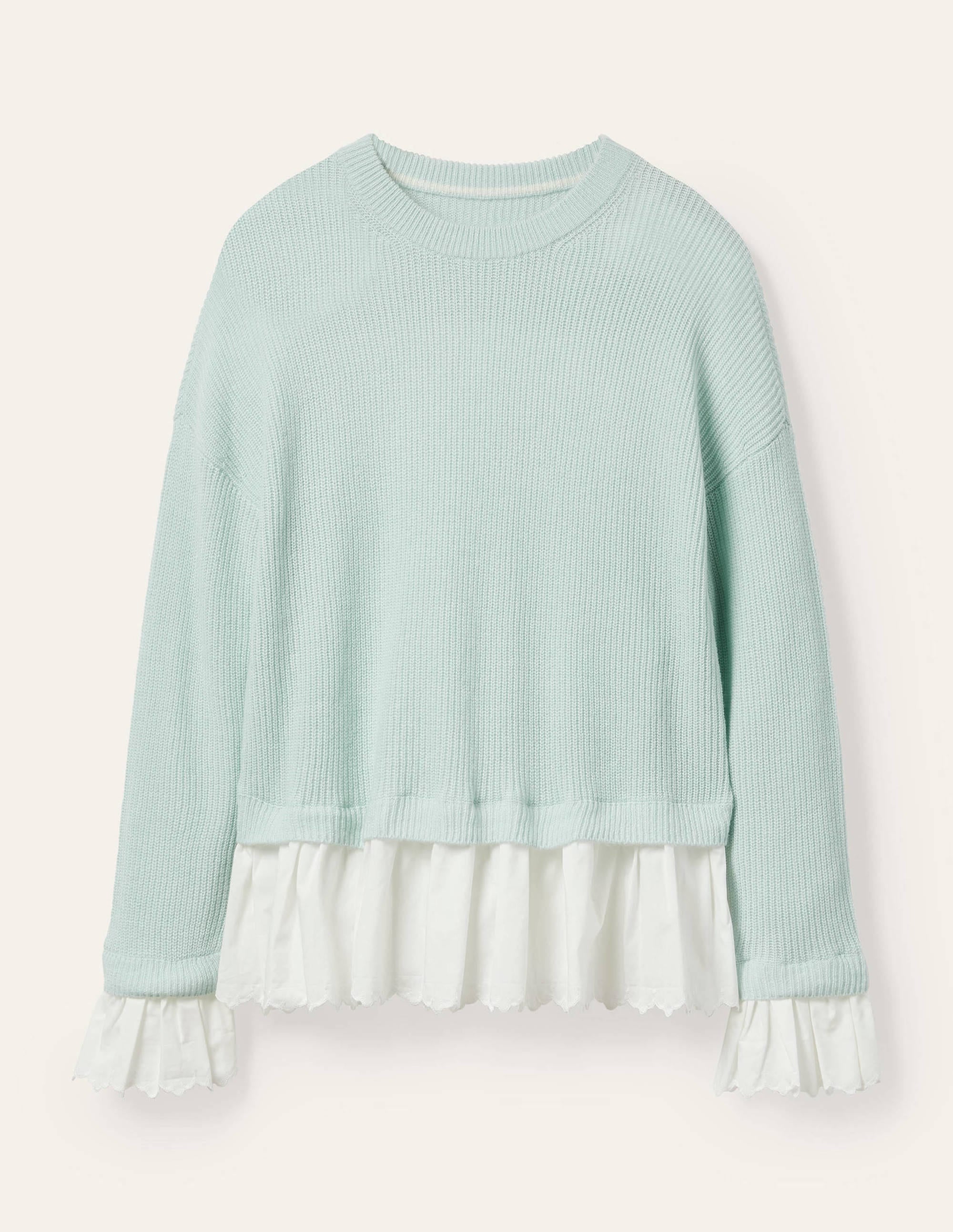 Catherine Woven Fluffy Jumper-Fresh Water - Image 5