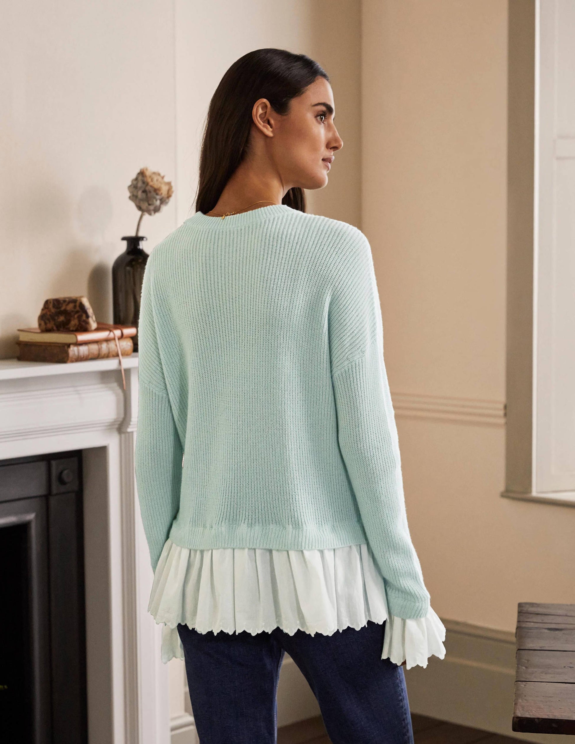 Catherine Woven Fluffy Jumper-Fresh Water-3