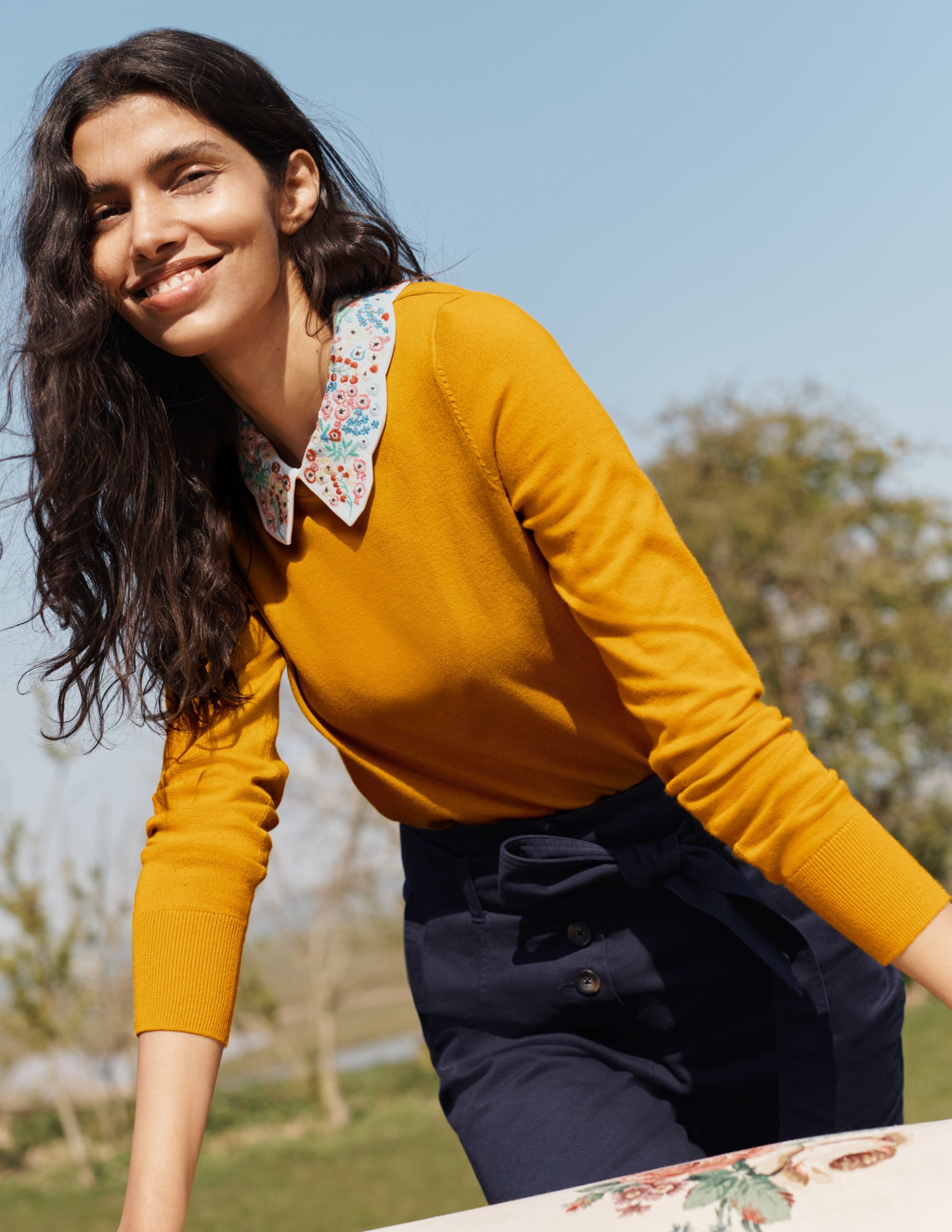 Colette Pullover mit Kragen-Sonnengelb - Image 6