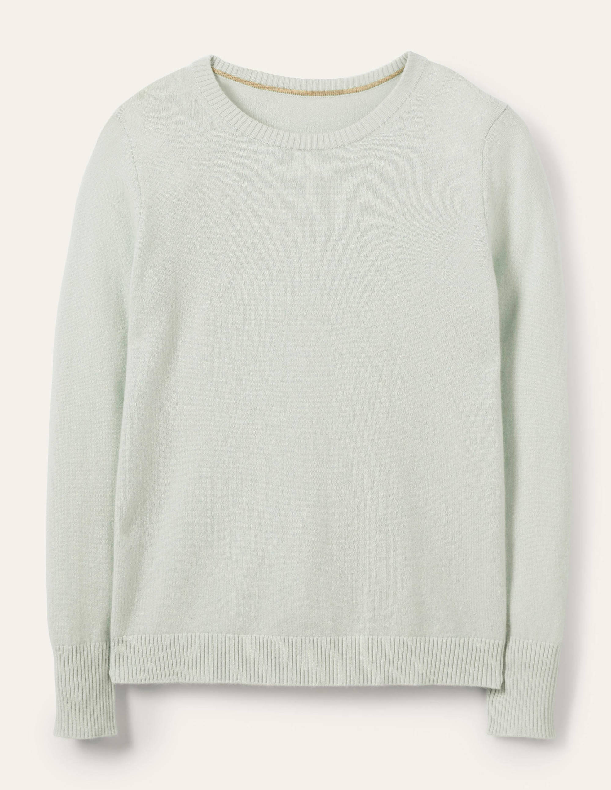 Kaschmirpullover mit Rundhalsausschnitt-Aquamarinblau - Image 5