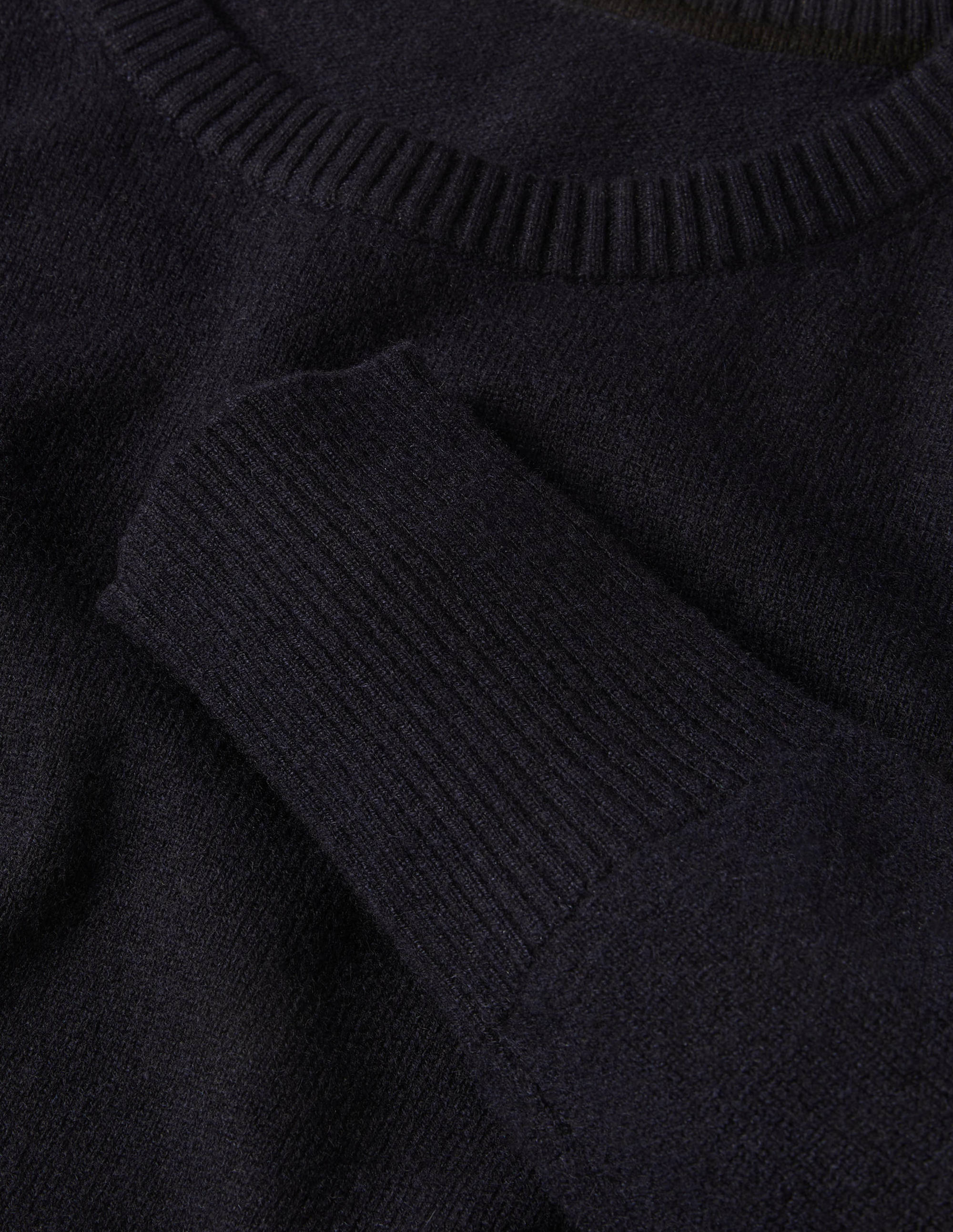 Kaschmirpullover mit Rundhalsausschnitt-Marineblau - Image 6