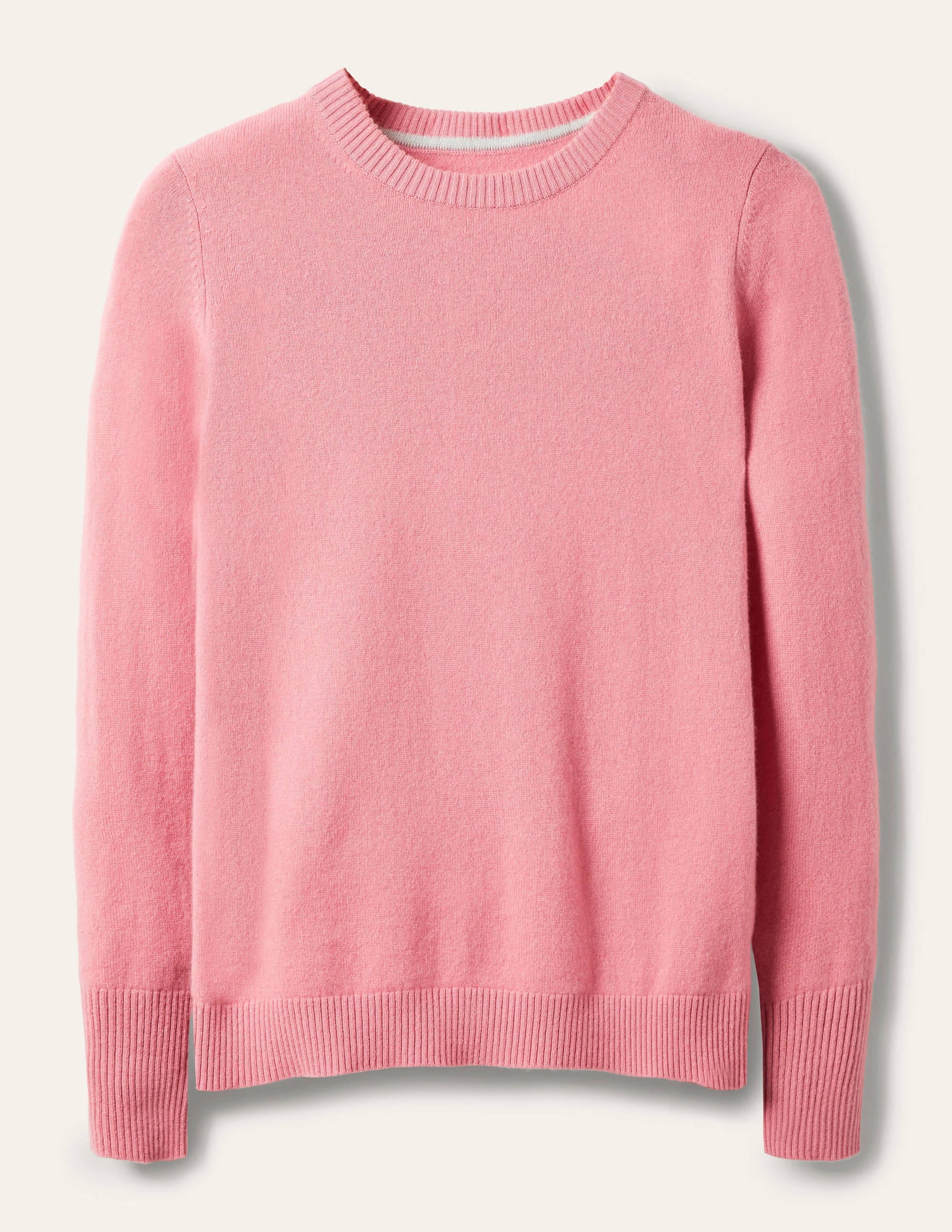 Kaschmirpullover mit Rundhalsausschnitt-Kirschblütenrosa - Image 5
