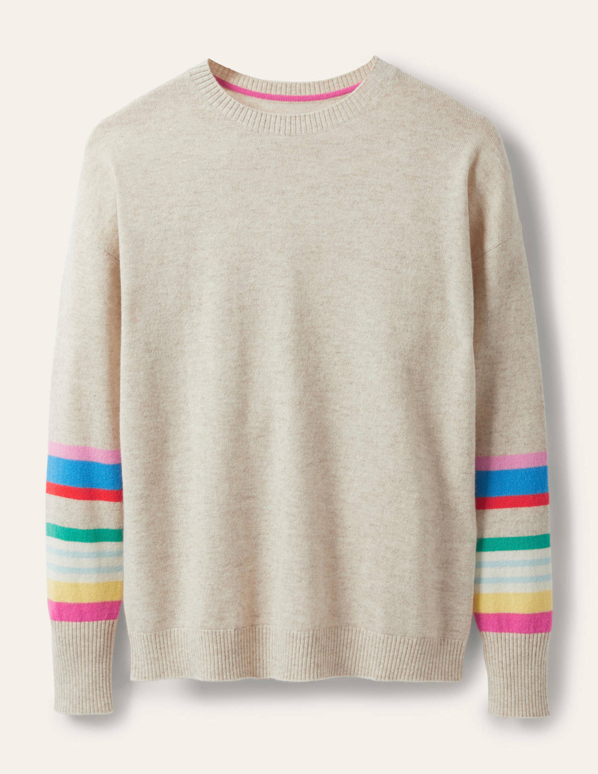 Margot Kaschmirpullover-Hellbeige Melange - Image 6