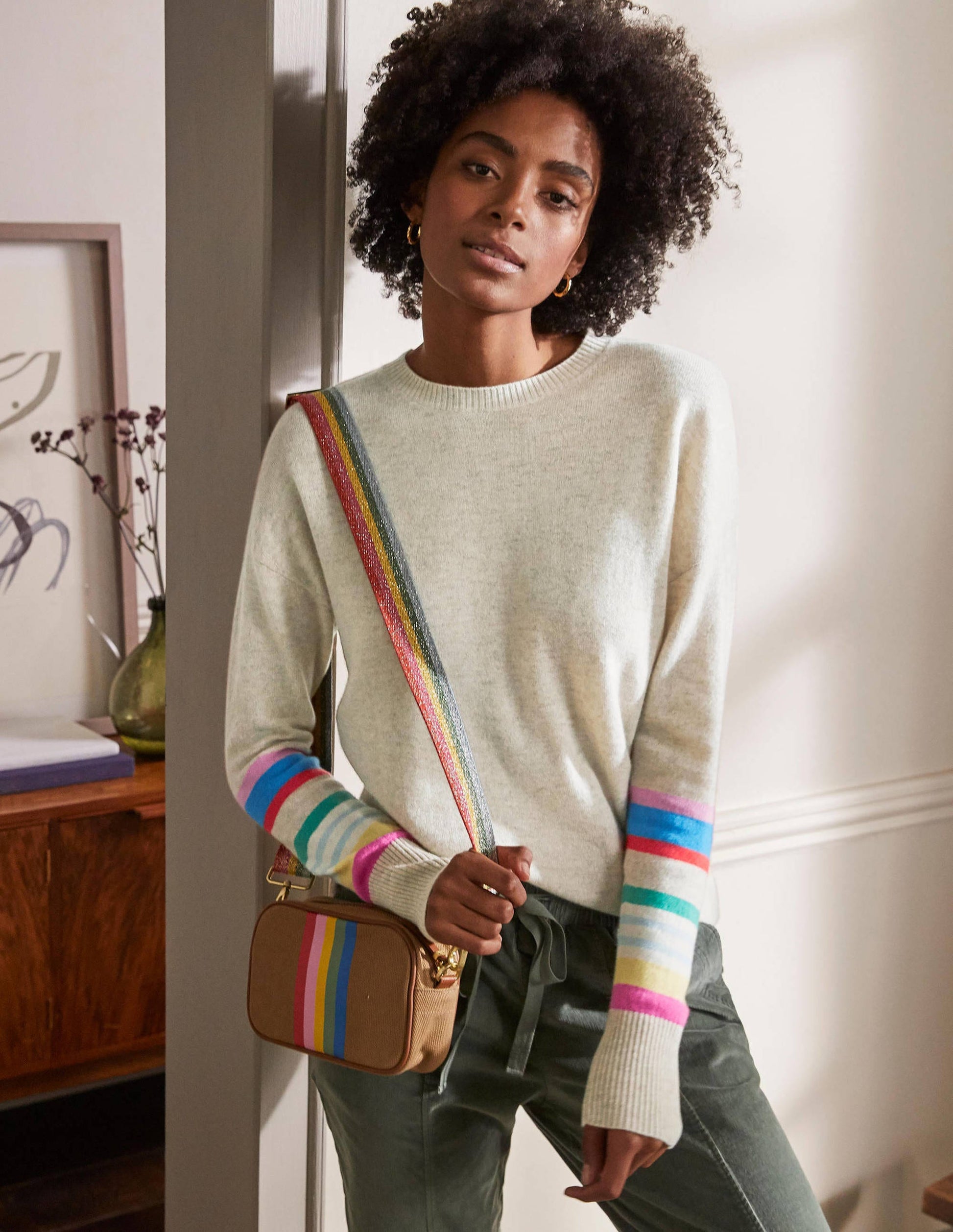 Margot Kaschmirpullover-Hellbeige Melange-4