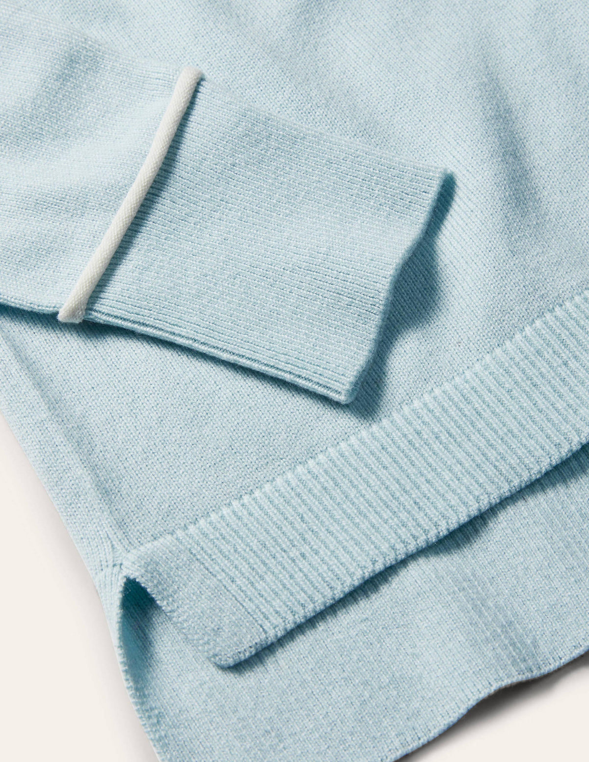 Lässiger Cardigan mit V-Ausschnitt-Surfblau - Image 6