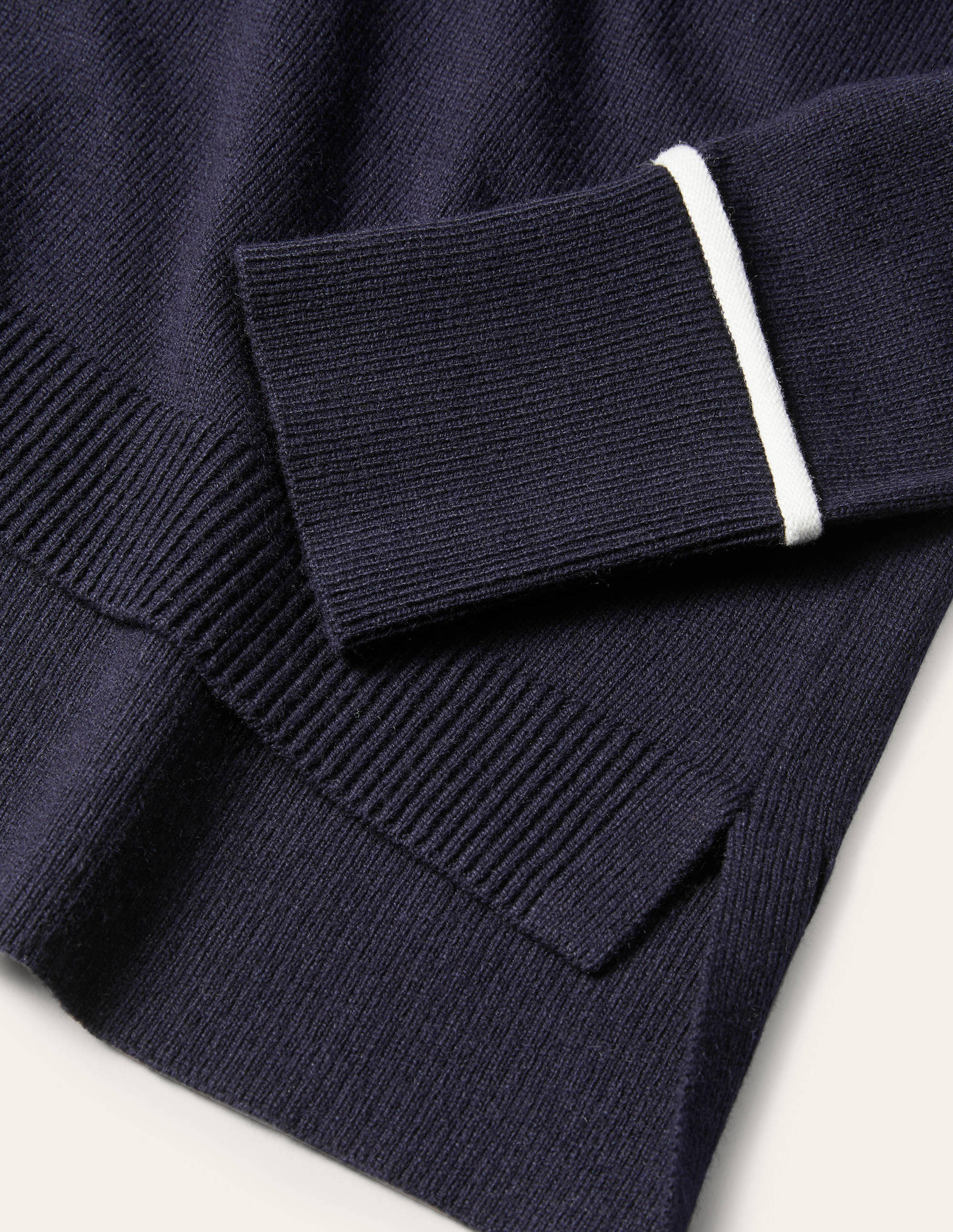 Gilet col V décontracté-Bleu marine - Image 6