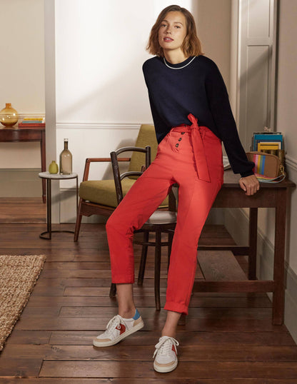 Oversize-Pullover mit Rundhalsausschnitt-Marineblau-1