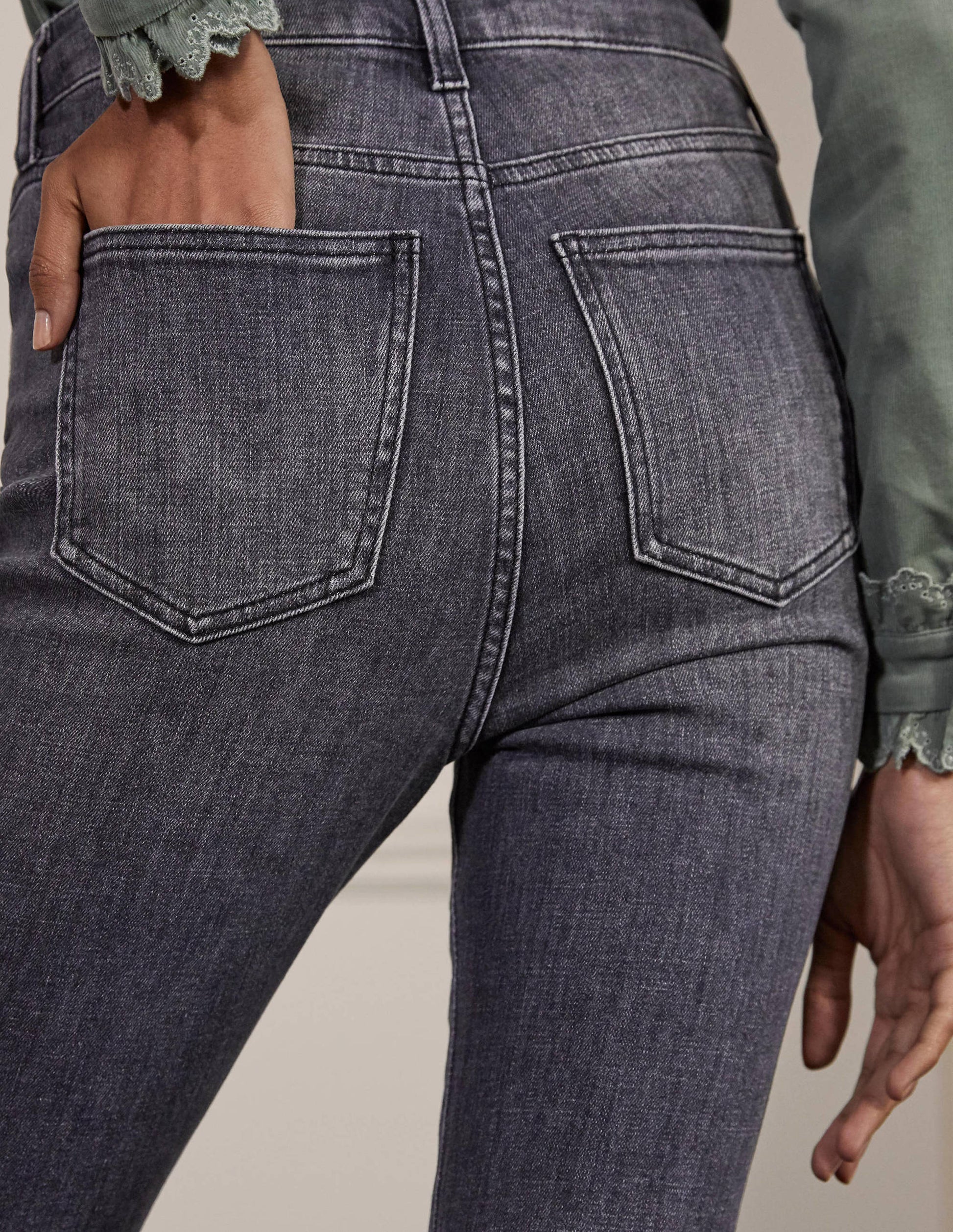 Jean skinny à braguette boutonnée-Gris authentique-4