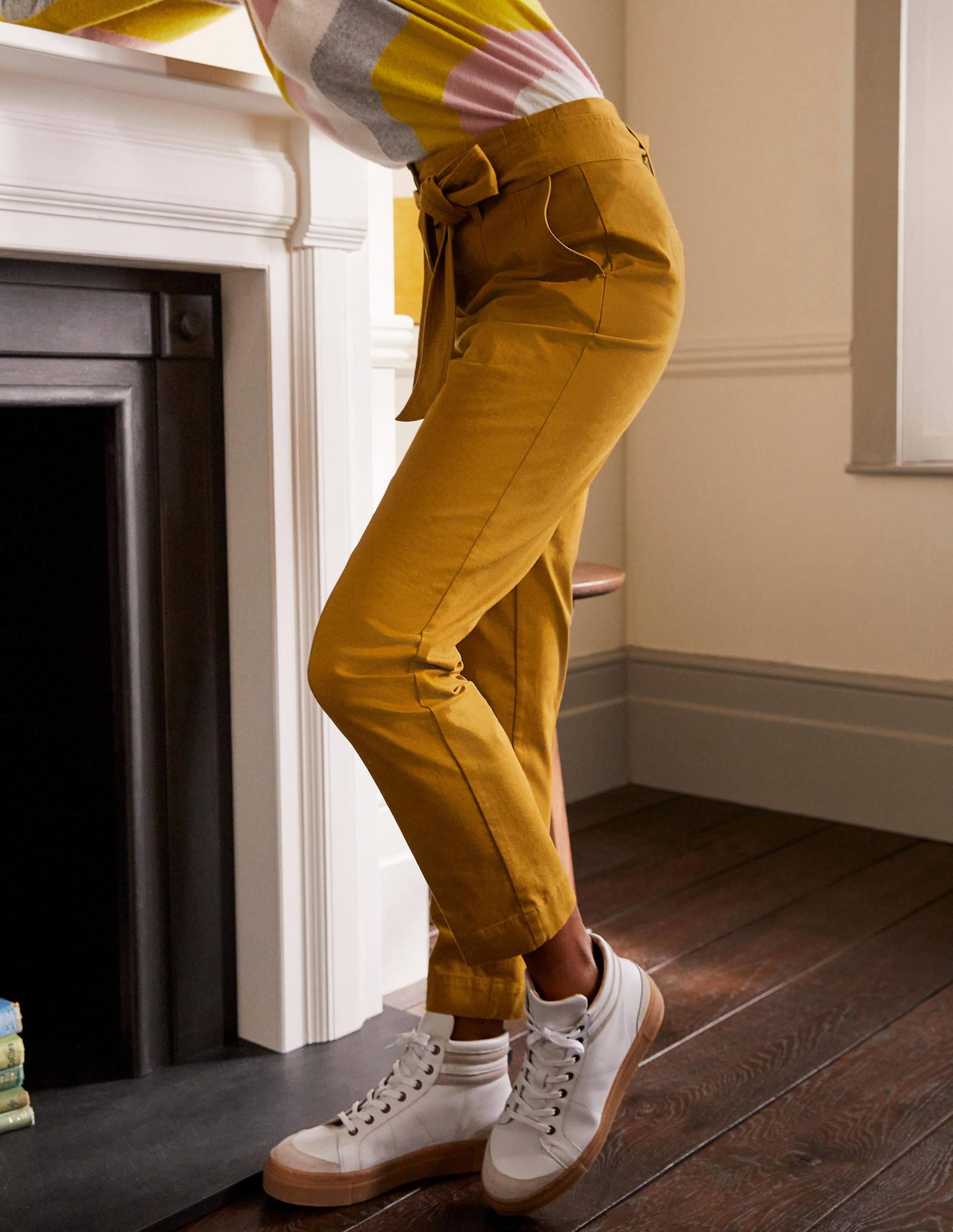 Berkeley Tapered Trousers-Frankincense-4