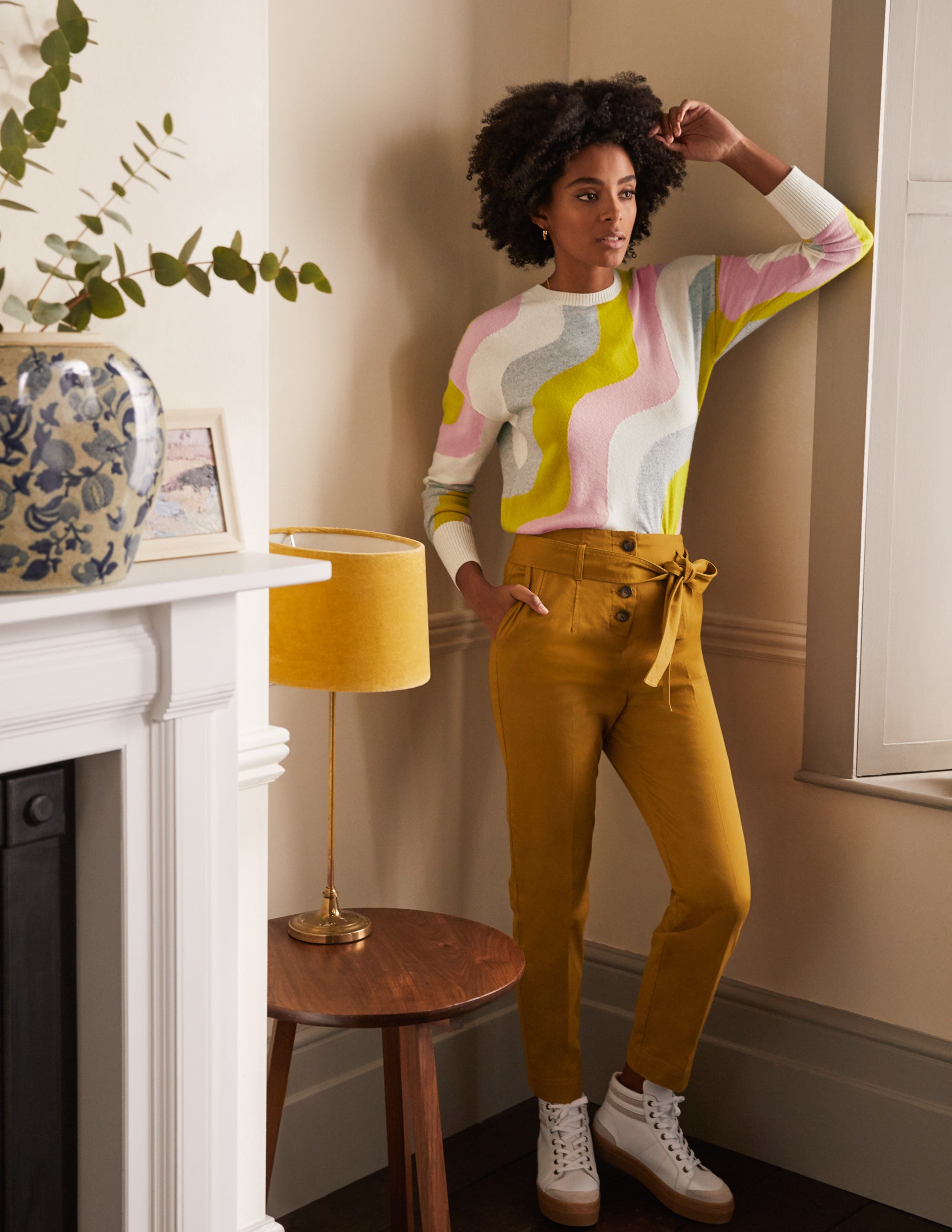 Berkeley Tapered Trousers-Frankincense - Image 5