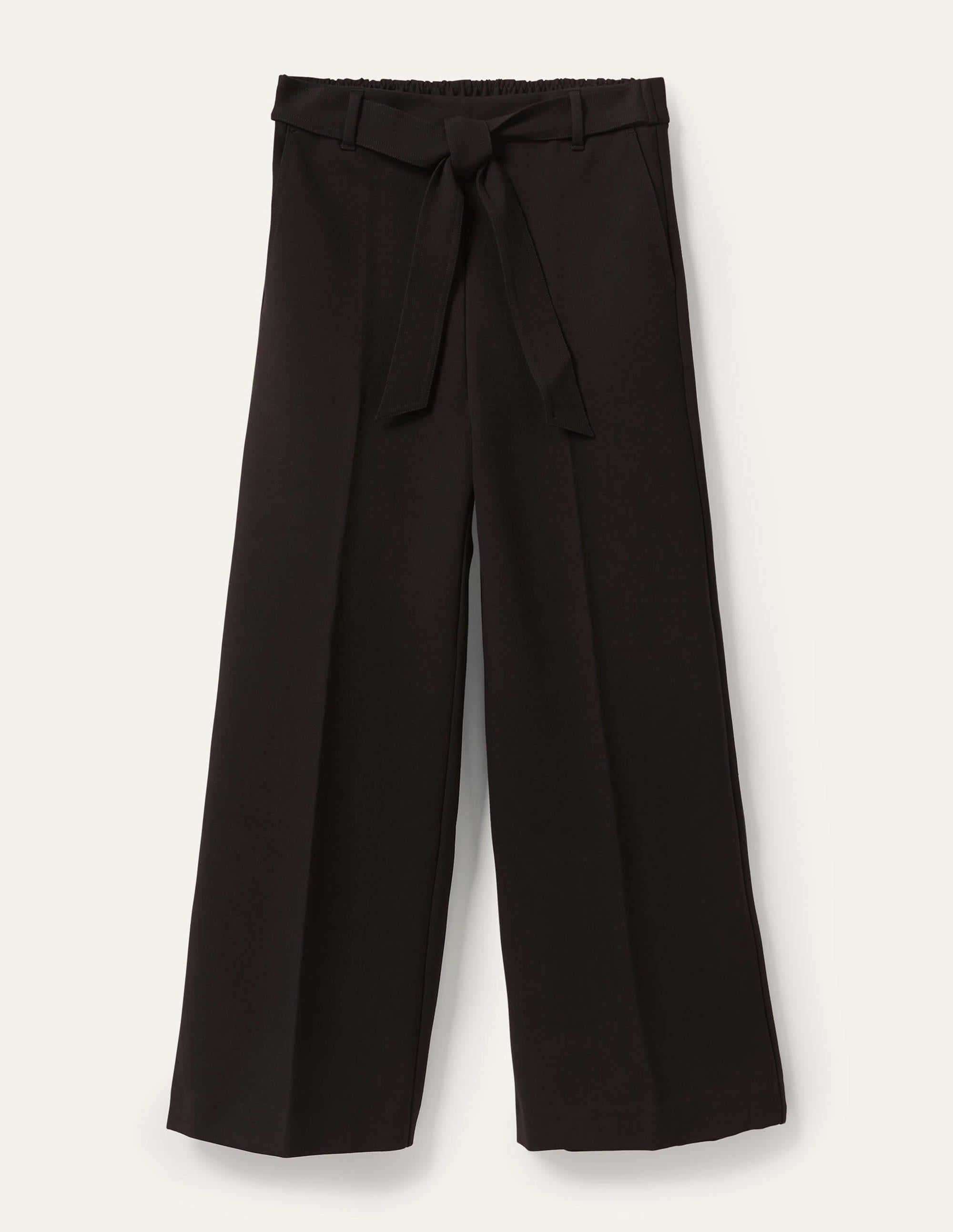 Jupe-culotte à enfiler en point de Rome-Noir - Image 5