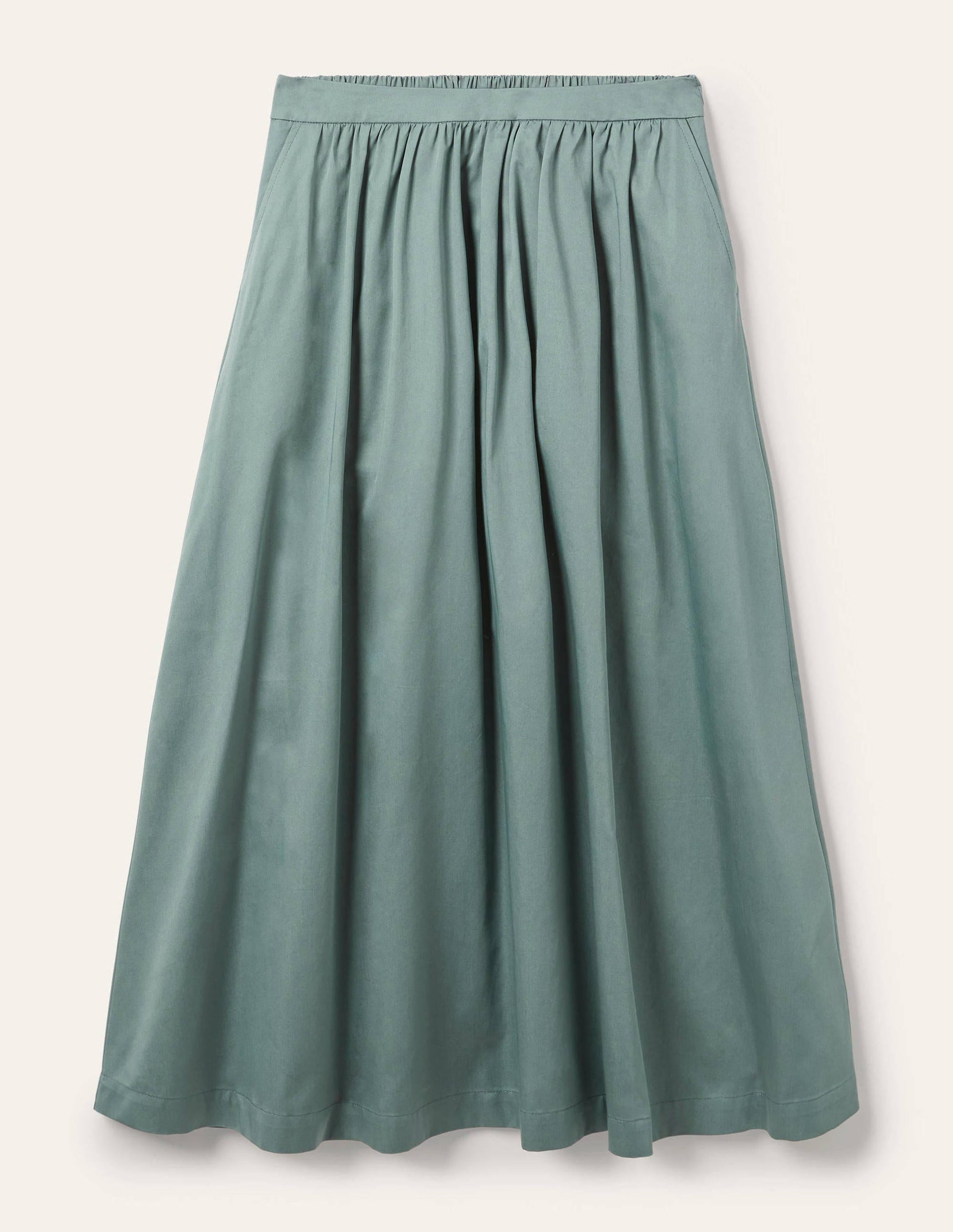 Jupe en satin de coton-Bruyère-5