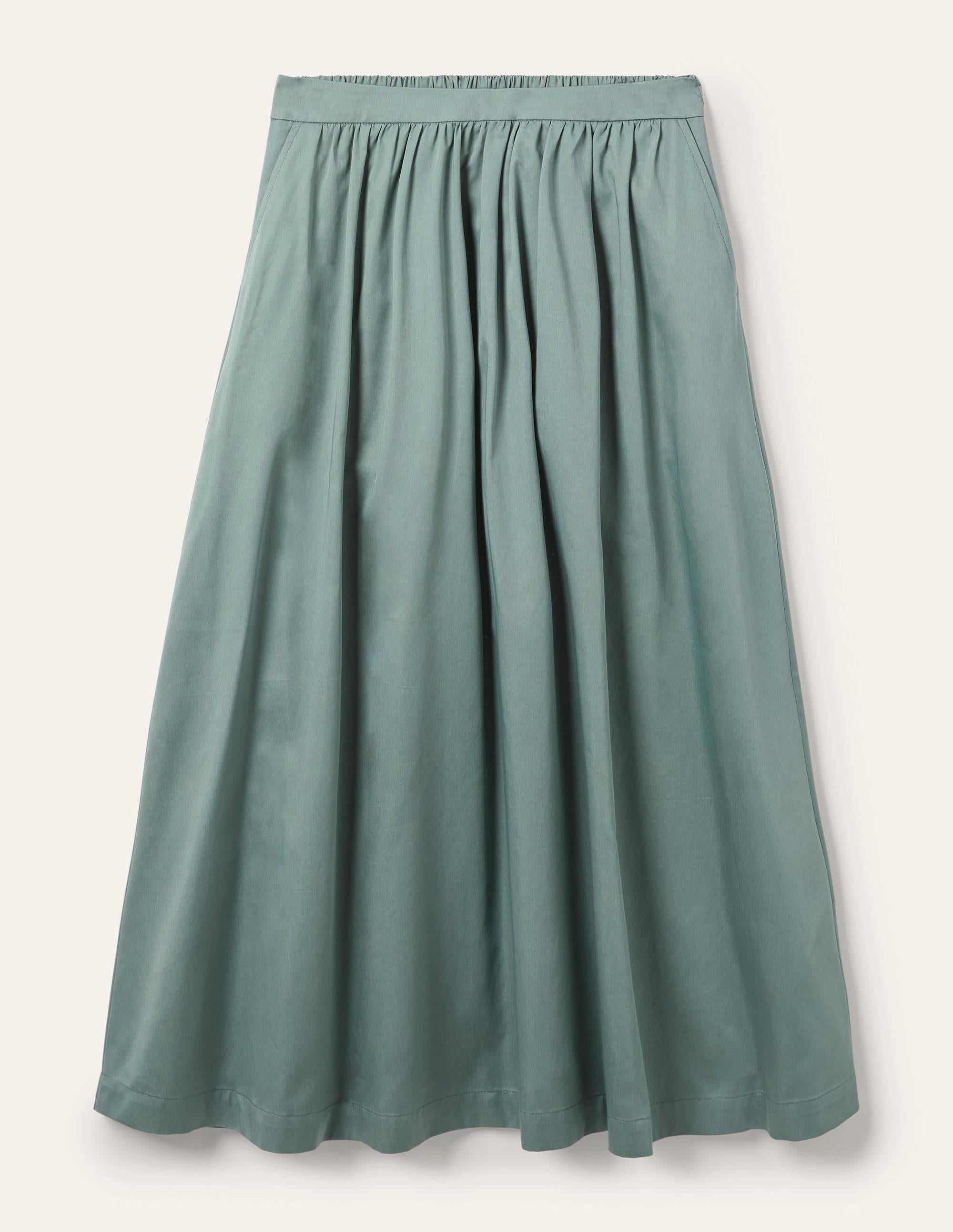 Jupe en satin de coton-Bruyère - Image 5