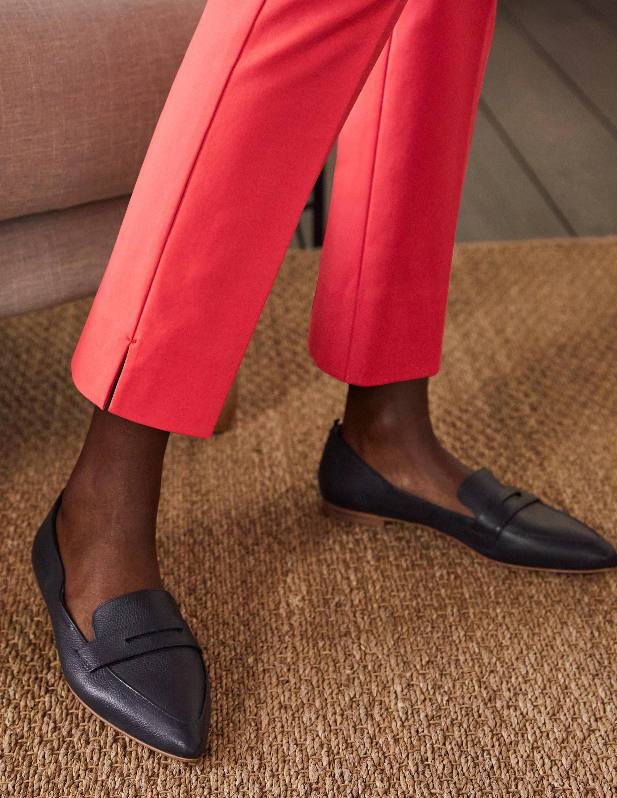 Richmond 7/8 Trouser-Bright Coral - Image 2
