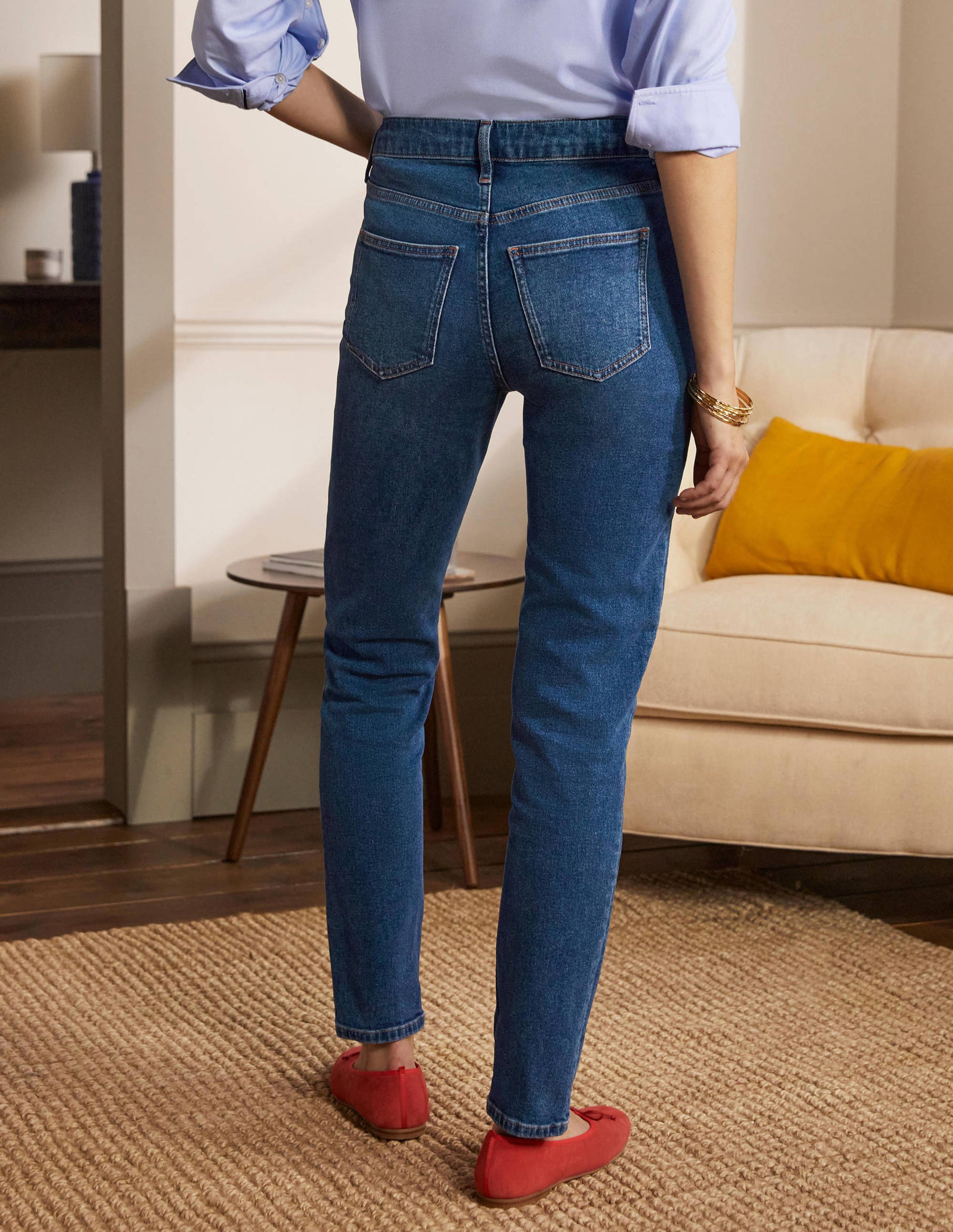 Girlfriend-Jeans-Mittleres Vintageblau-2