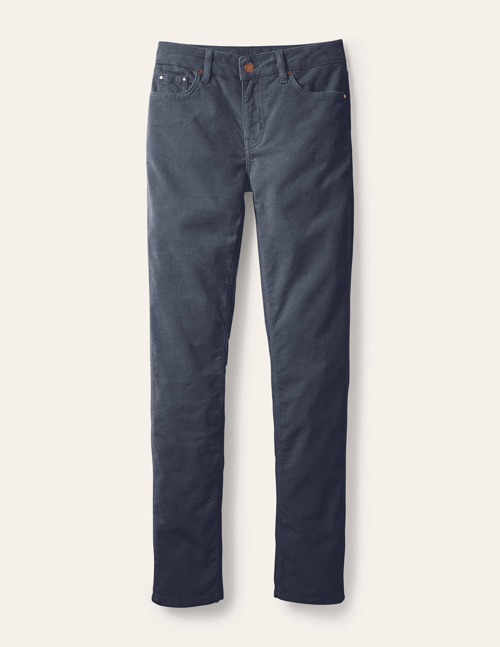 Schmale Cord-Jeans mit geradem Bein-Asphaltgrau-5