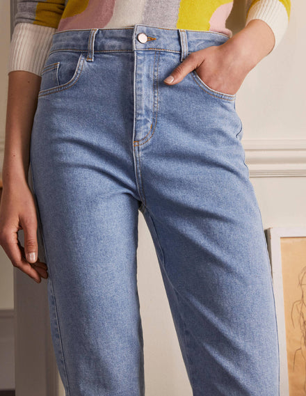 Barrel-Jeans-Helles Vintage-Denim