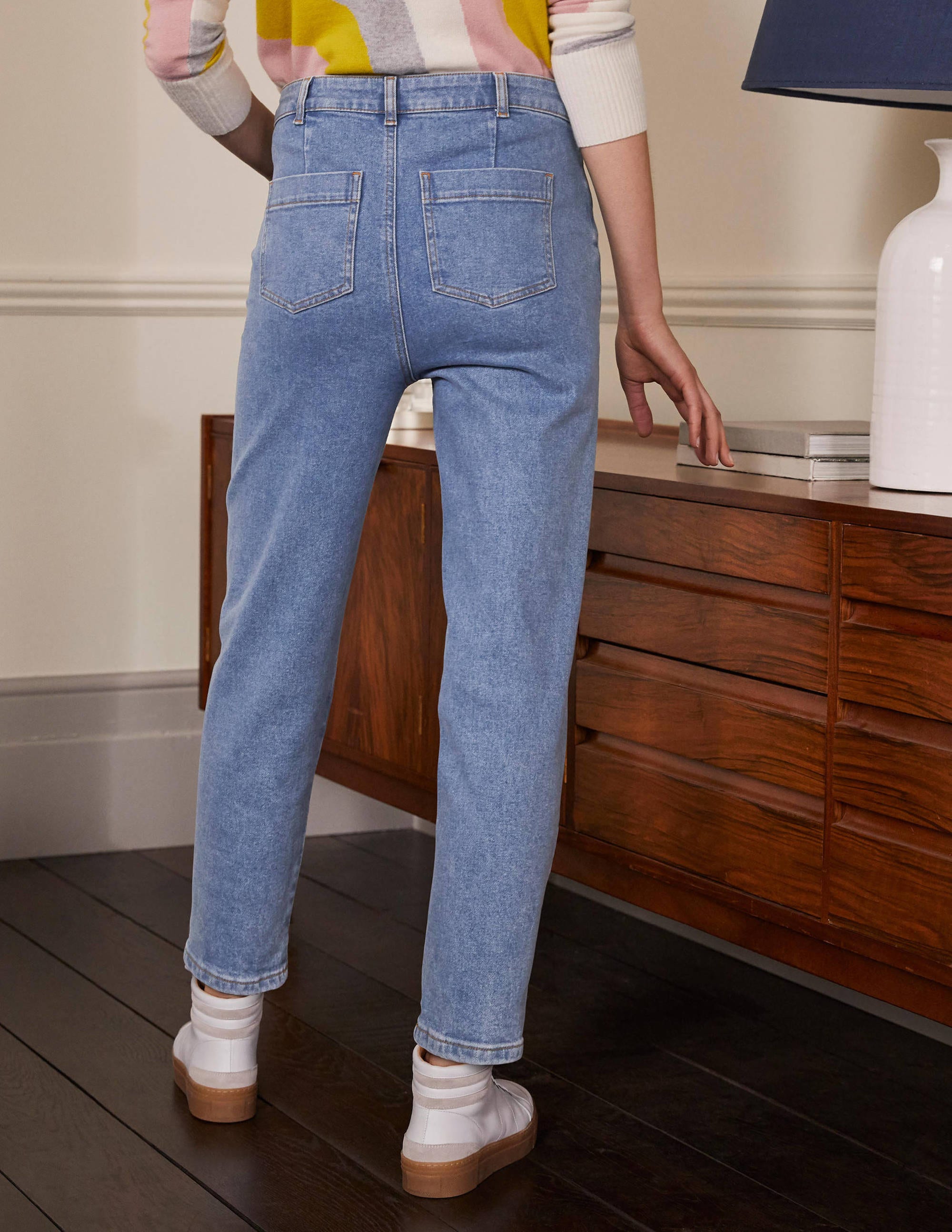 Jean ample-Denim vintage clair - Image 2