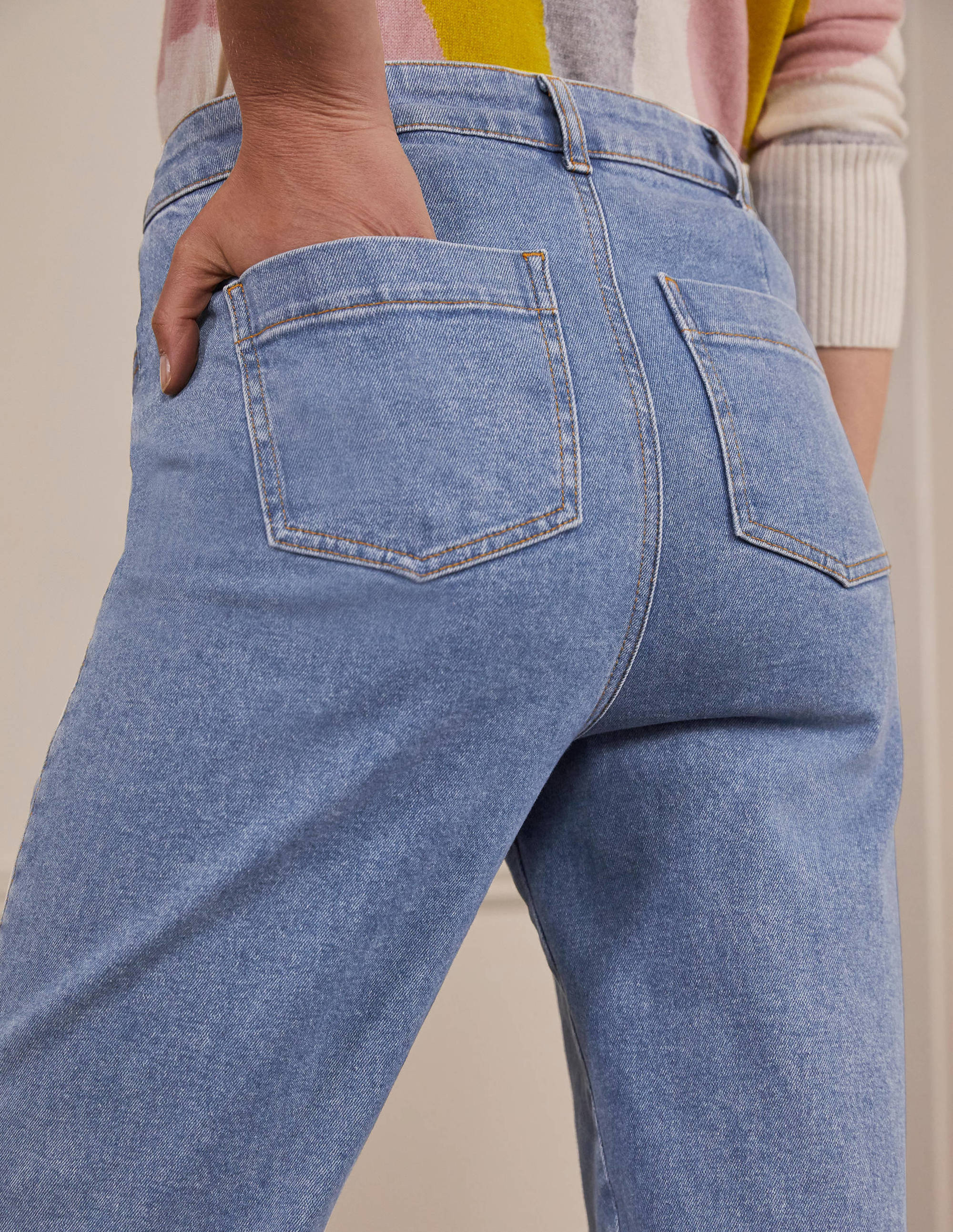 Jean ample-Denim vintage clair - Image 3