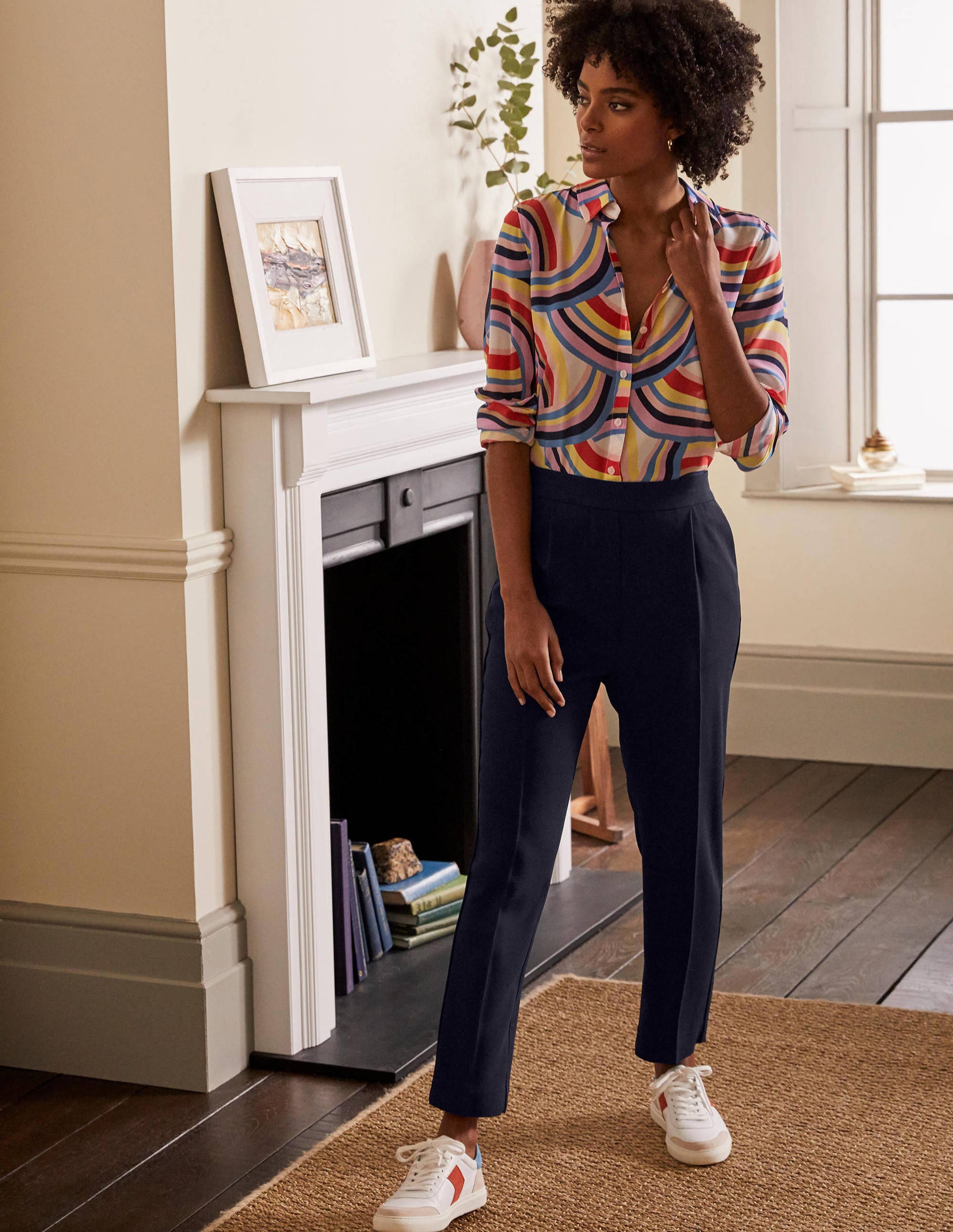 Pantalon Albemarle à enfiler-Bleu marine - Image 1