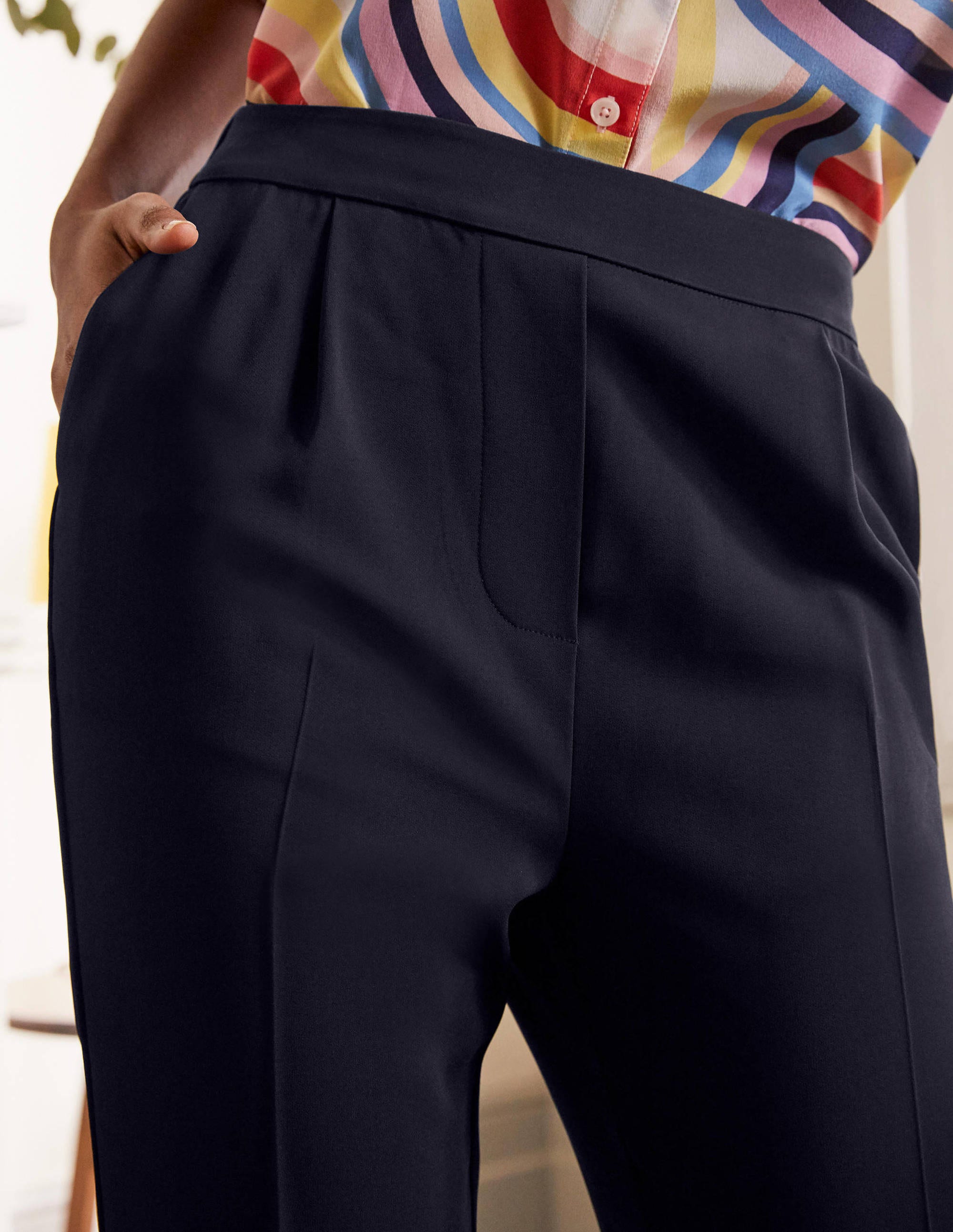 Pantalon Albemarle à enfiler-Bleu marine - Image 4