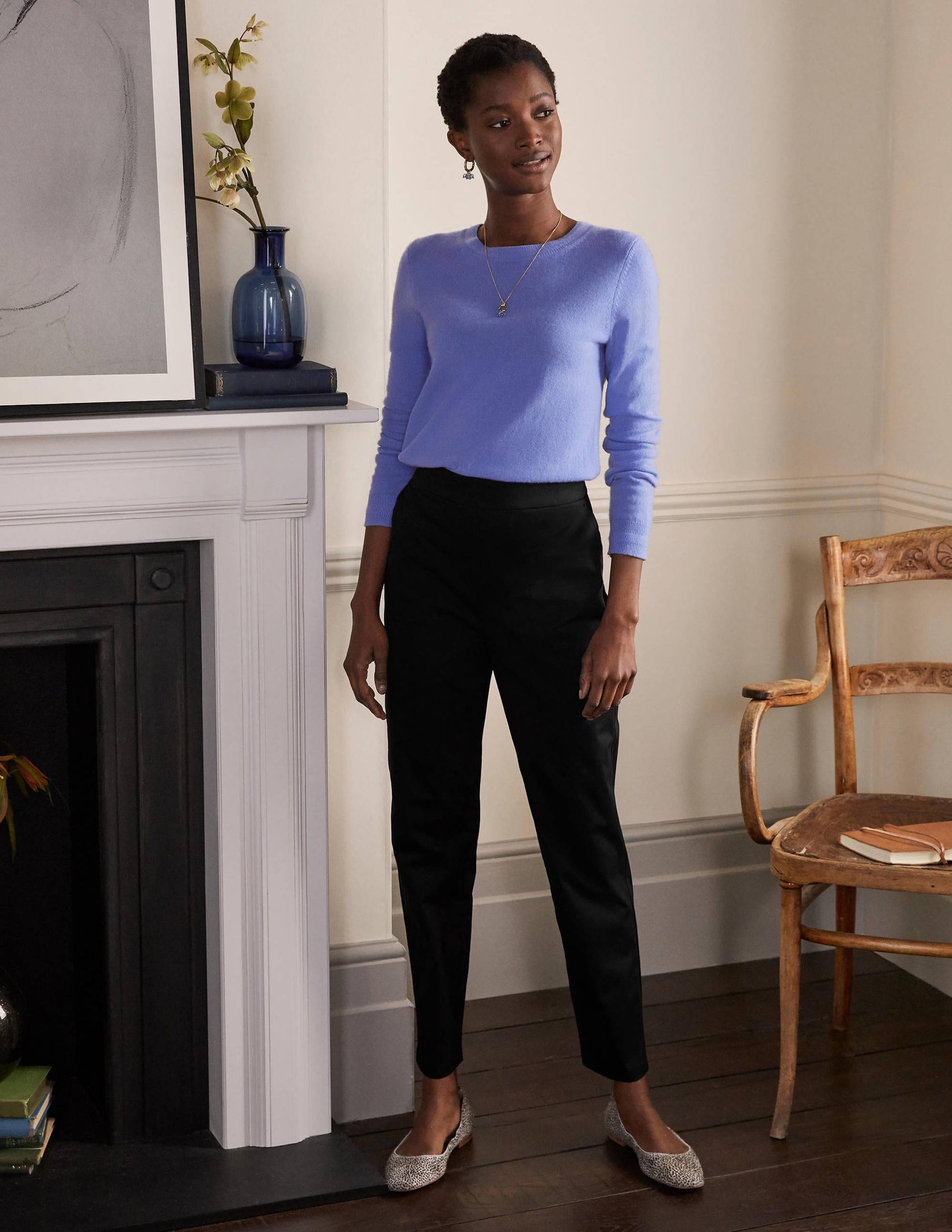 Pantalon à enfiler-Noir-1