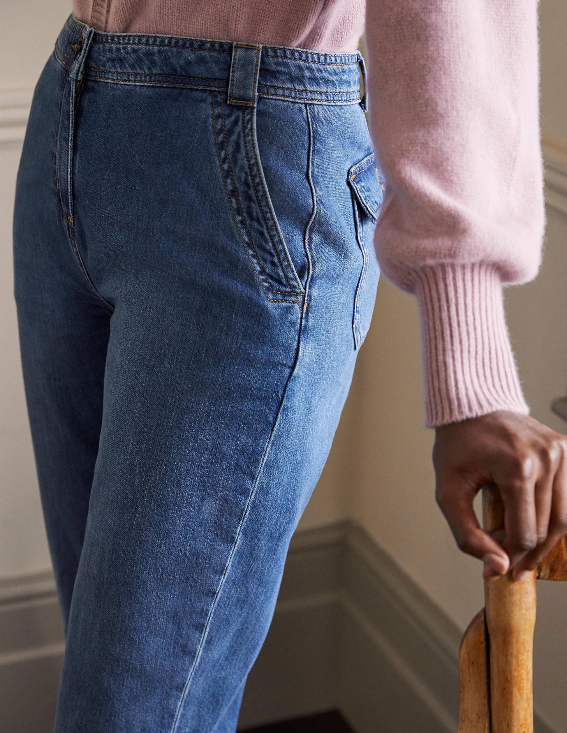 Gowrie Hose-Helles Vintageblau-1