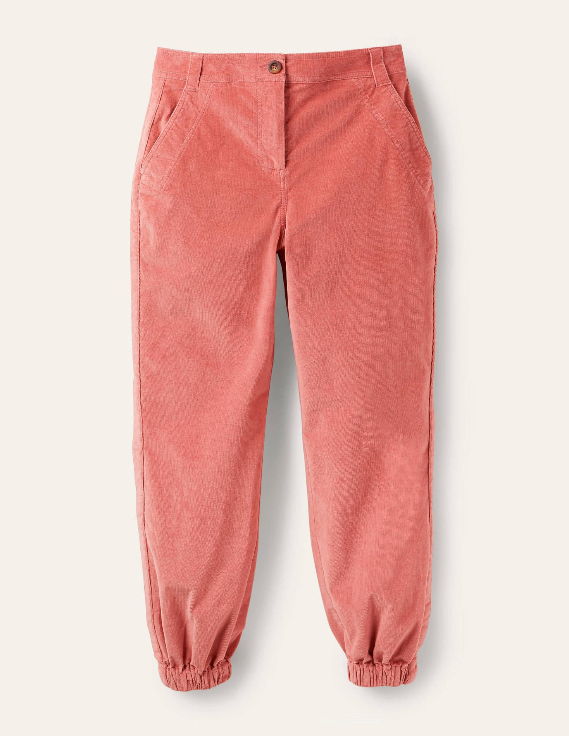 Pantalon chino Gowrie-Velours côtelé poudré-6