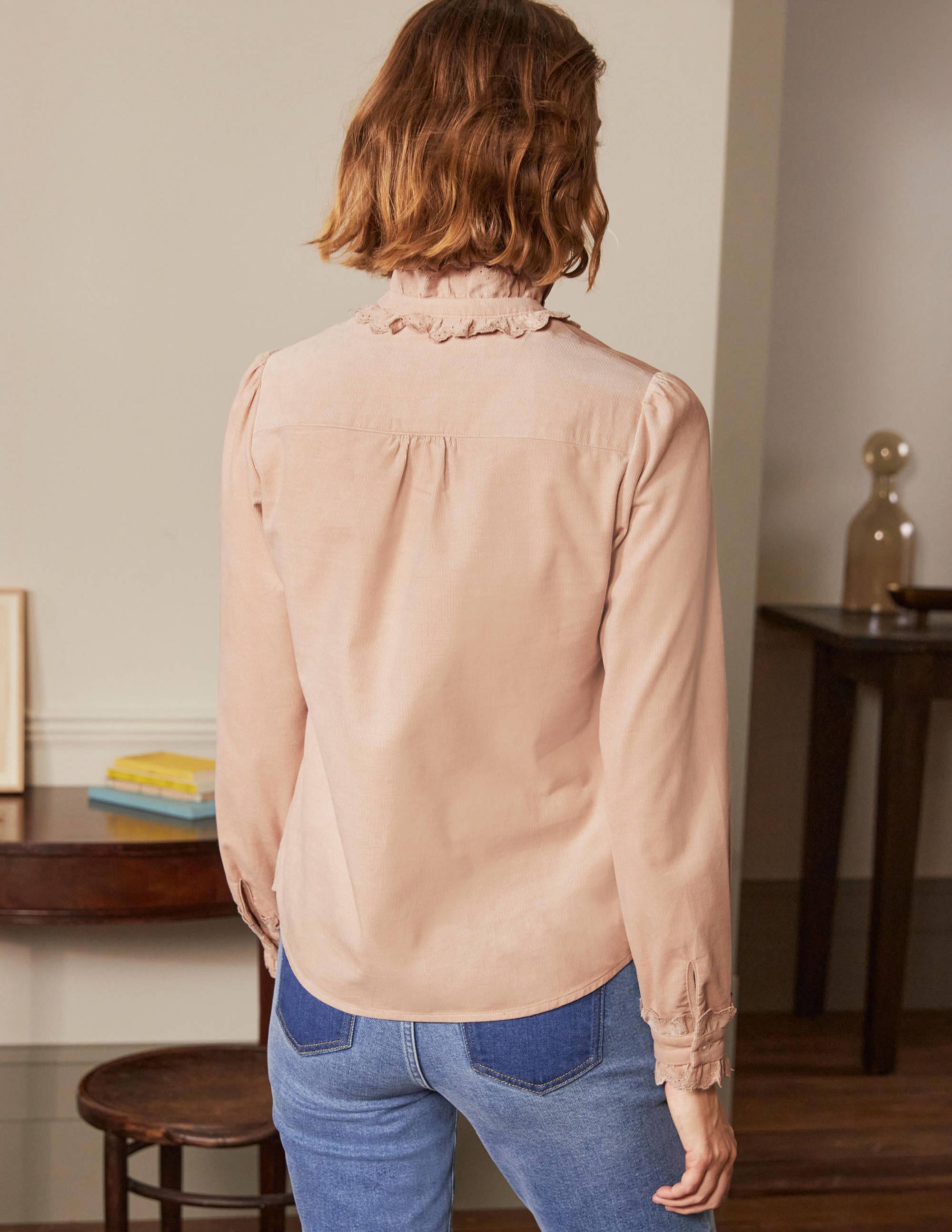 Chemise Eliza avec broderie anglaise-Pop-corn - Image 3