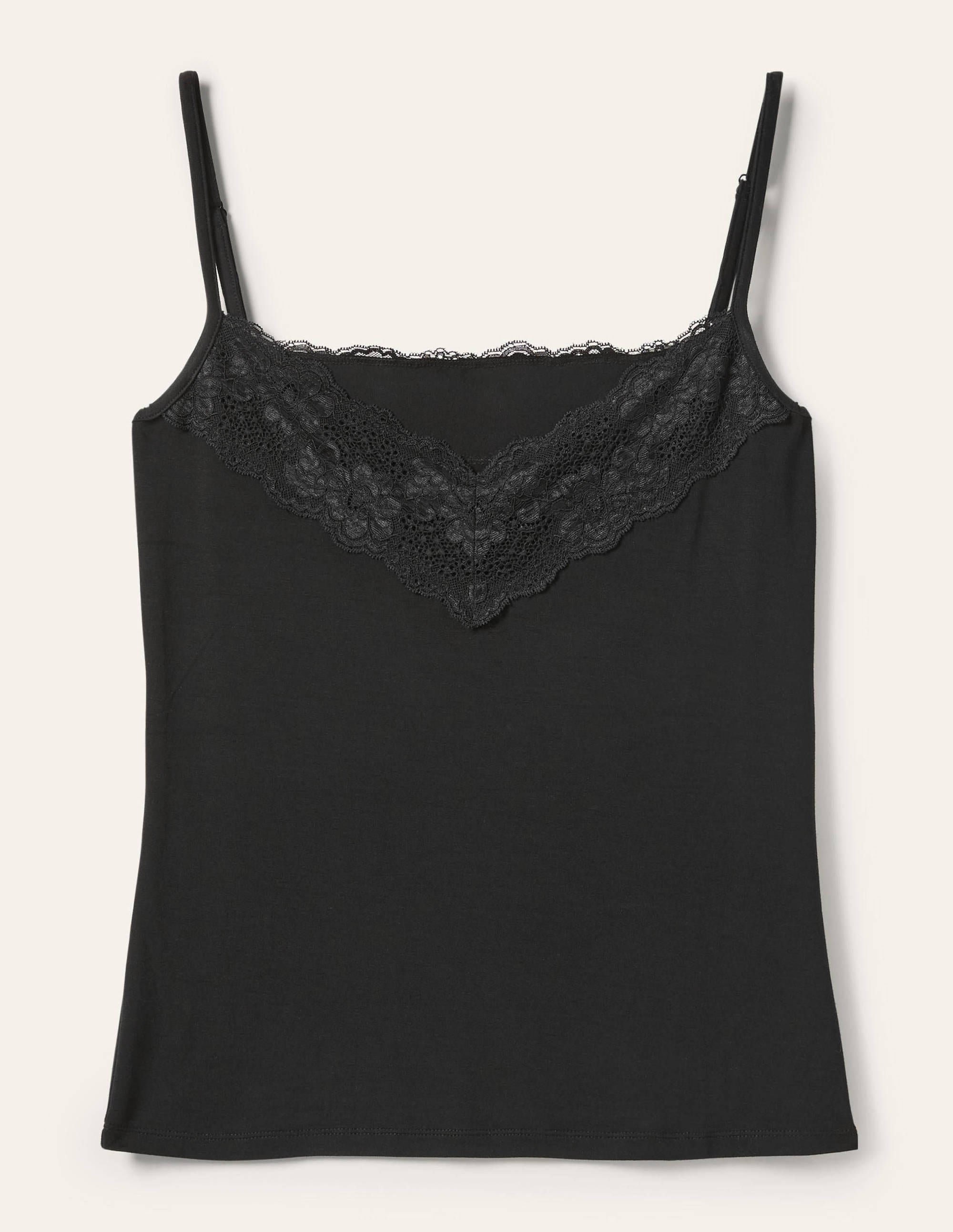 Caraco avec dentelle-Noir - Image 9