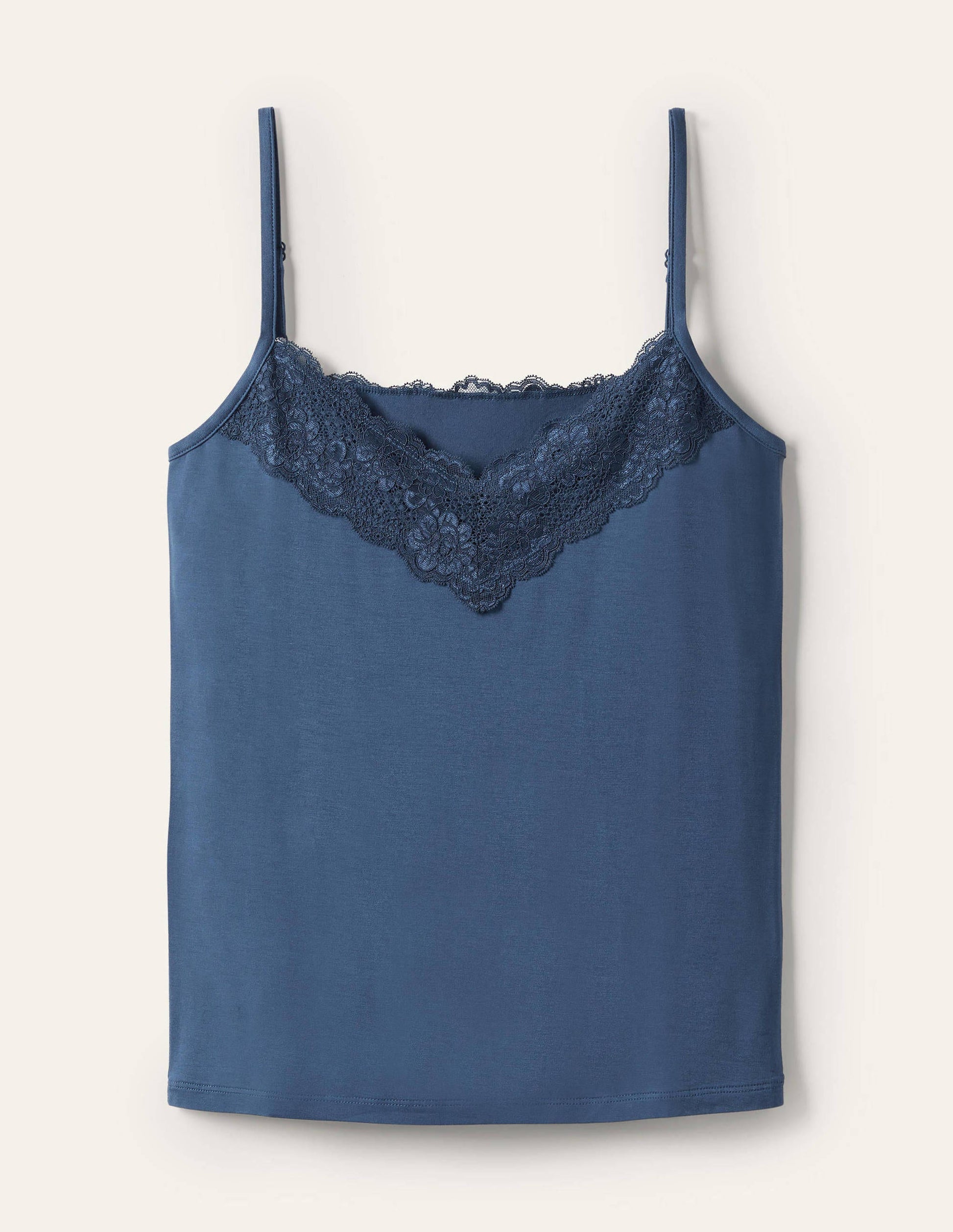 Trägerhemd mit Spitze-Galaxy Blue-5