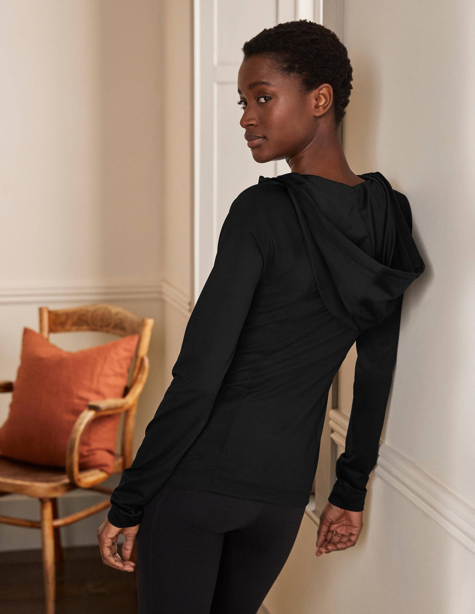 Veste à capuche zippée Annie-Noir - Image 2