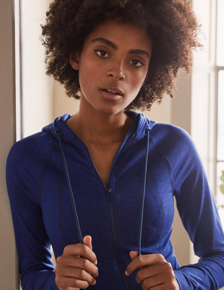 Annie Kapuzenjacke mit Reißverschluss-Persisches Blau