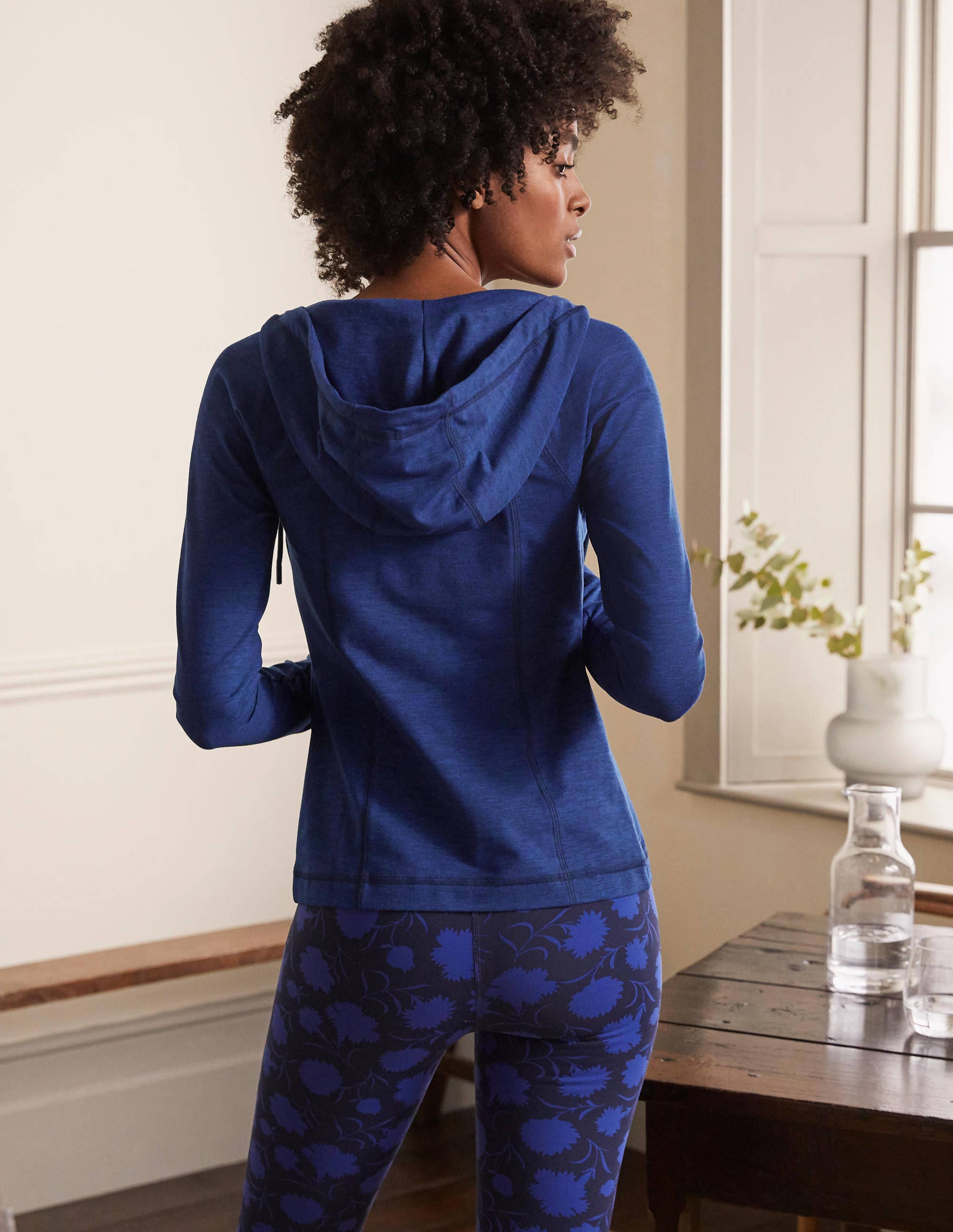 Veste à capuche zippée Annie-Bleu persan - Image 2