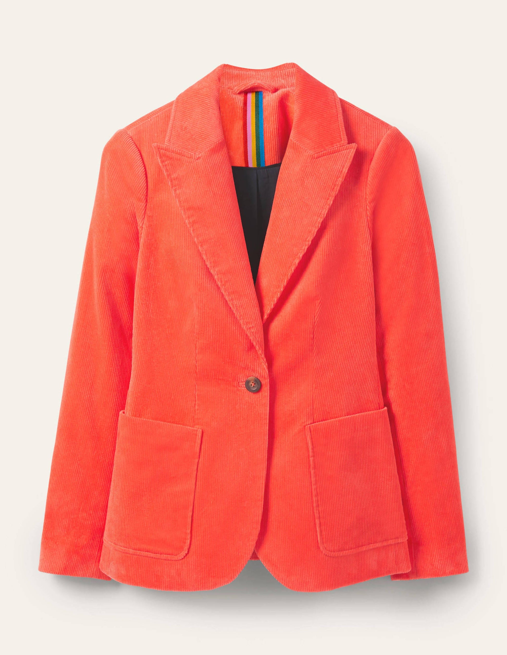 Blazer Victoria en velours côtelé-Corail écrasé-5