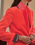 Blazer Victoria en velours côtelé-Corail écrasé