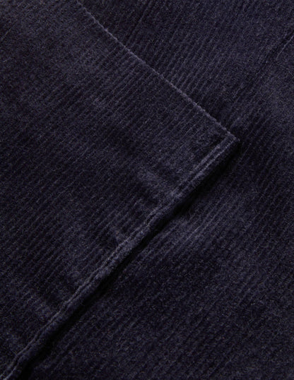 Blazer Victoria en velours côtelé-Bleu marine-6