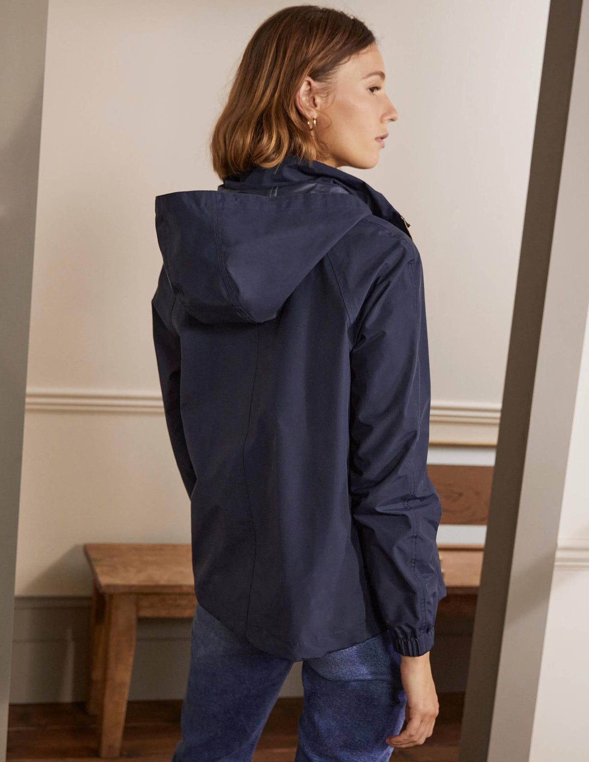 Wasserdichte Kapuzenjacke-Marineblau-2
