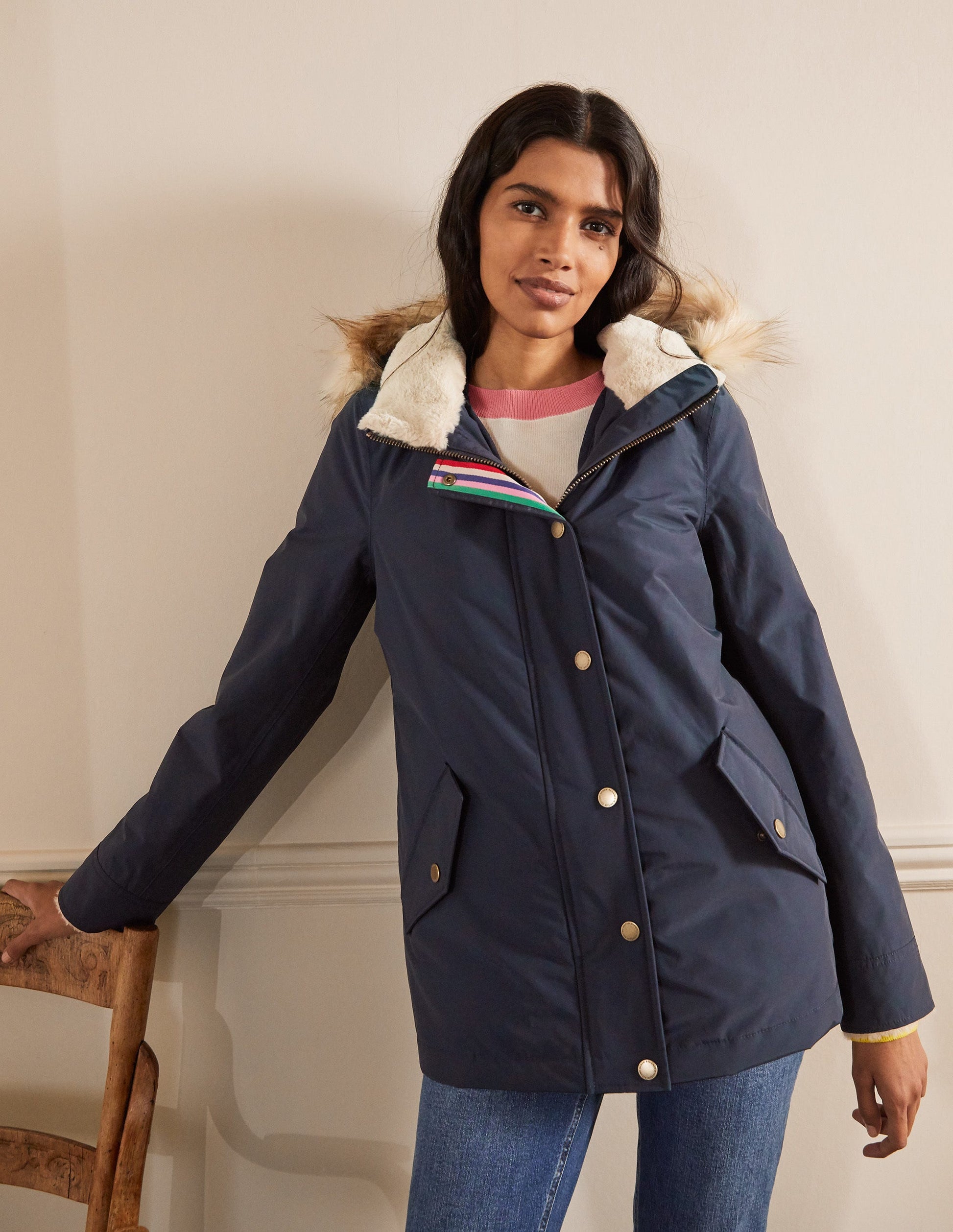 Veste Dunbar imperméable-Bleu marine-4
