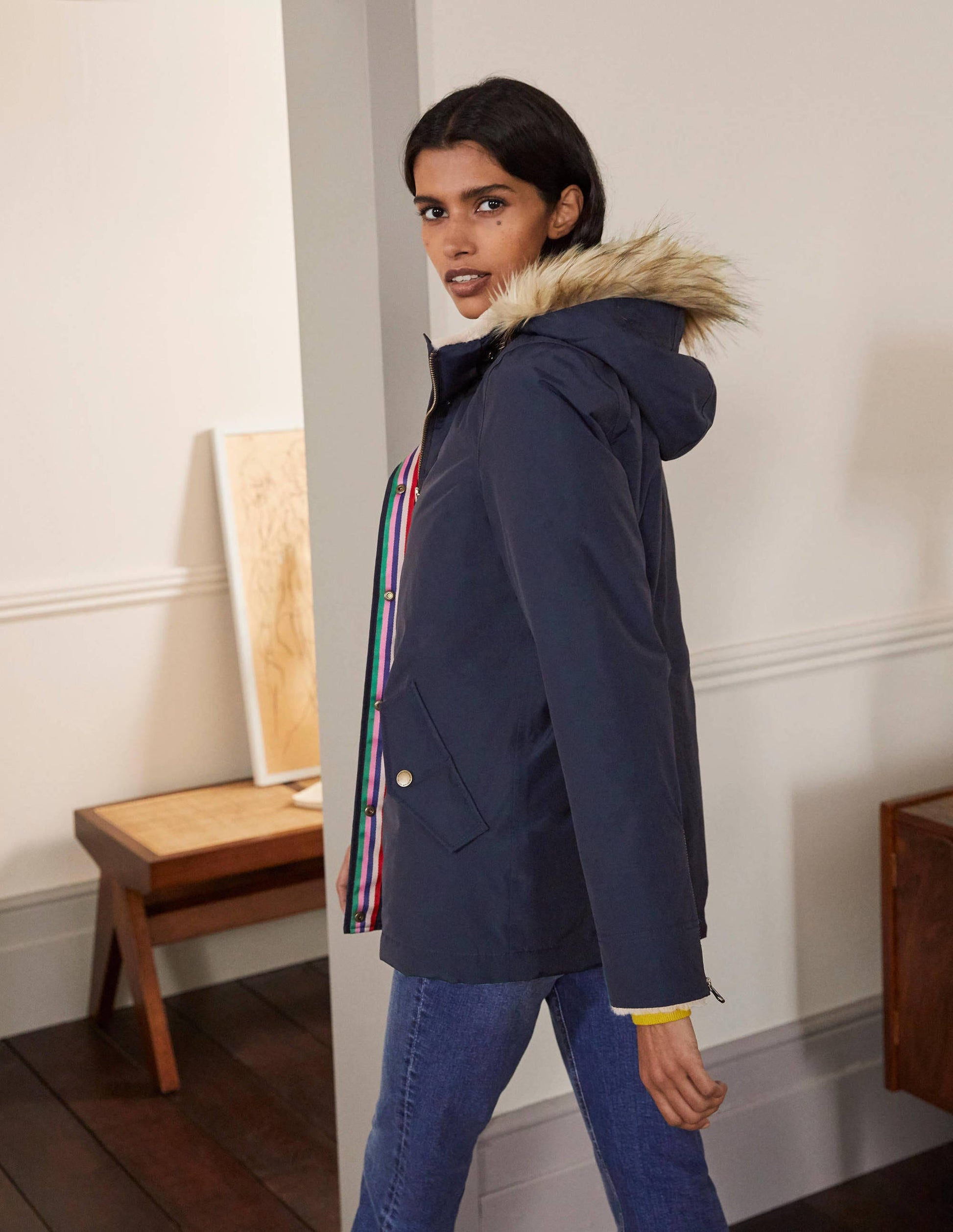 Veste Dunbar imperméable-Bleu marine-1