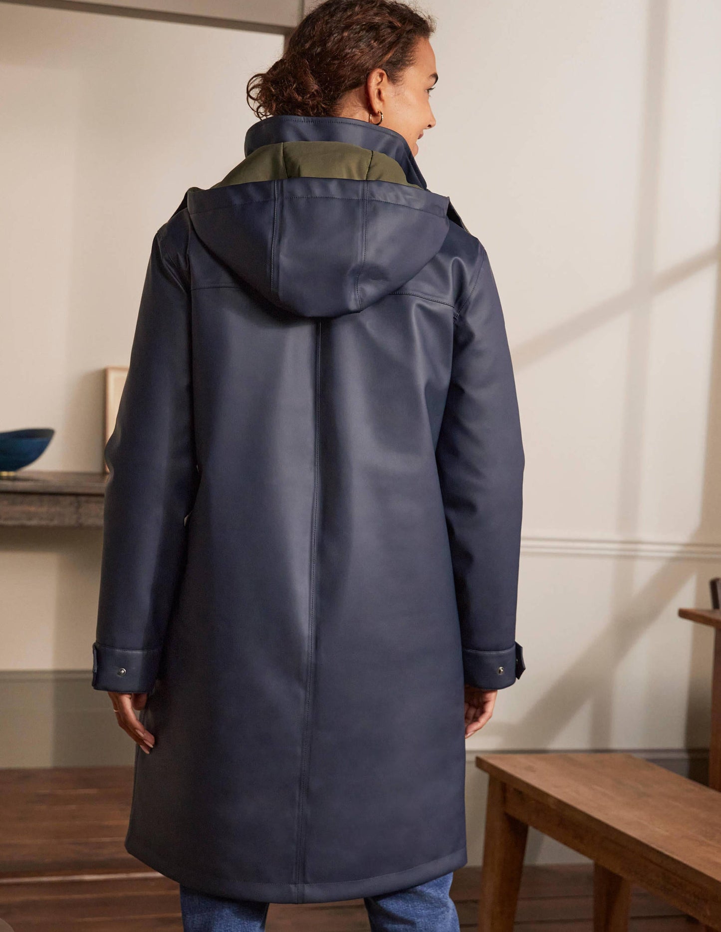 Imperméable Bamburgh-Bleu marine/kaki