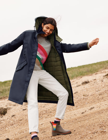 Imperméable Bamburgh-Bleu marine/kaki-5