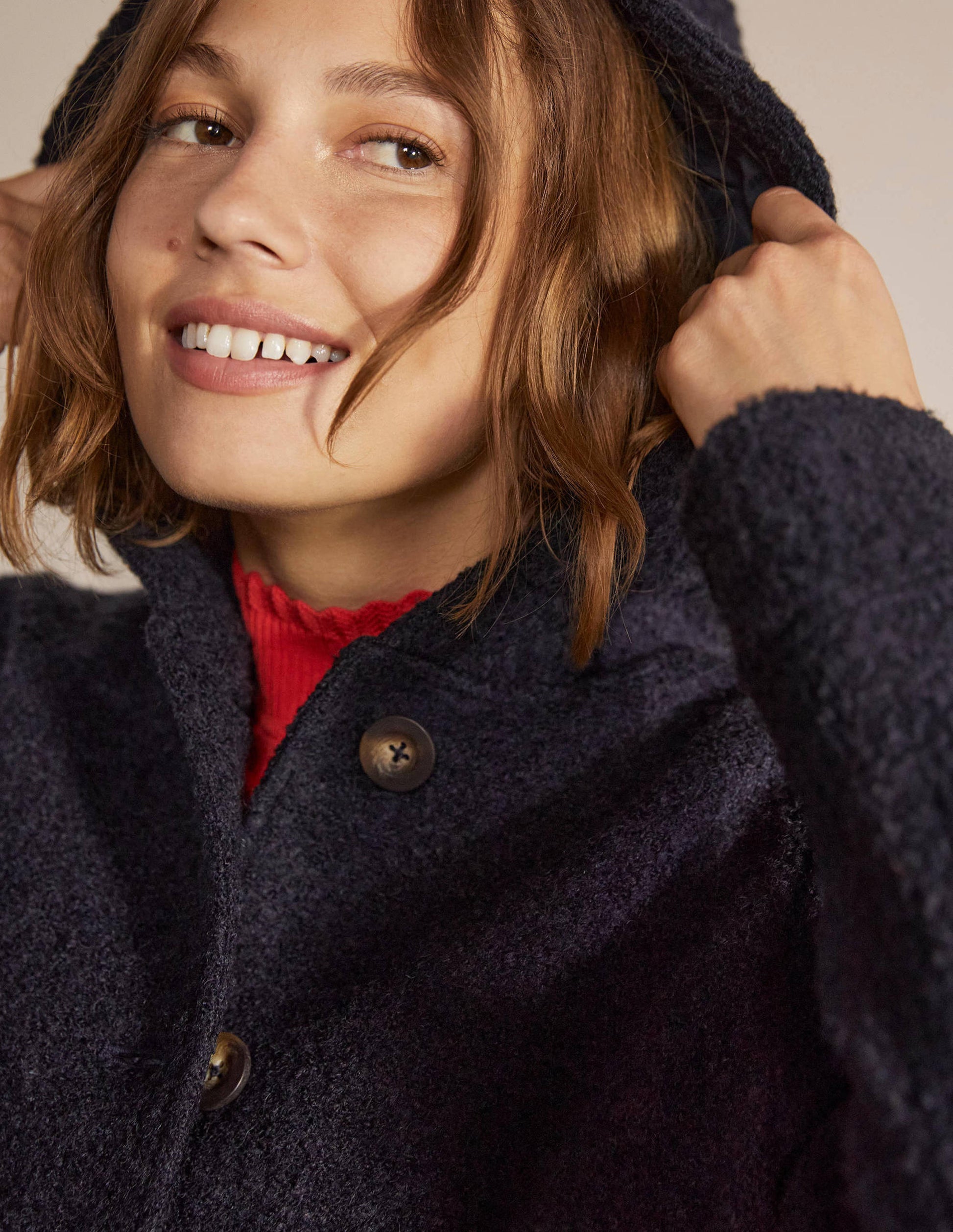 Manteau Cambridge texturé-Bleu marine-1